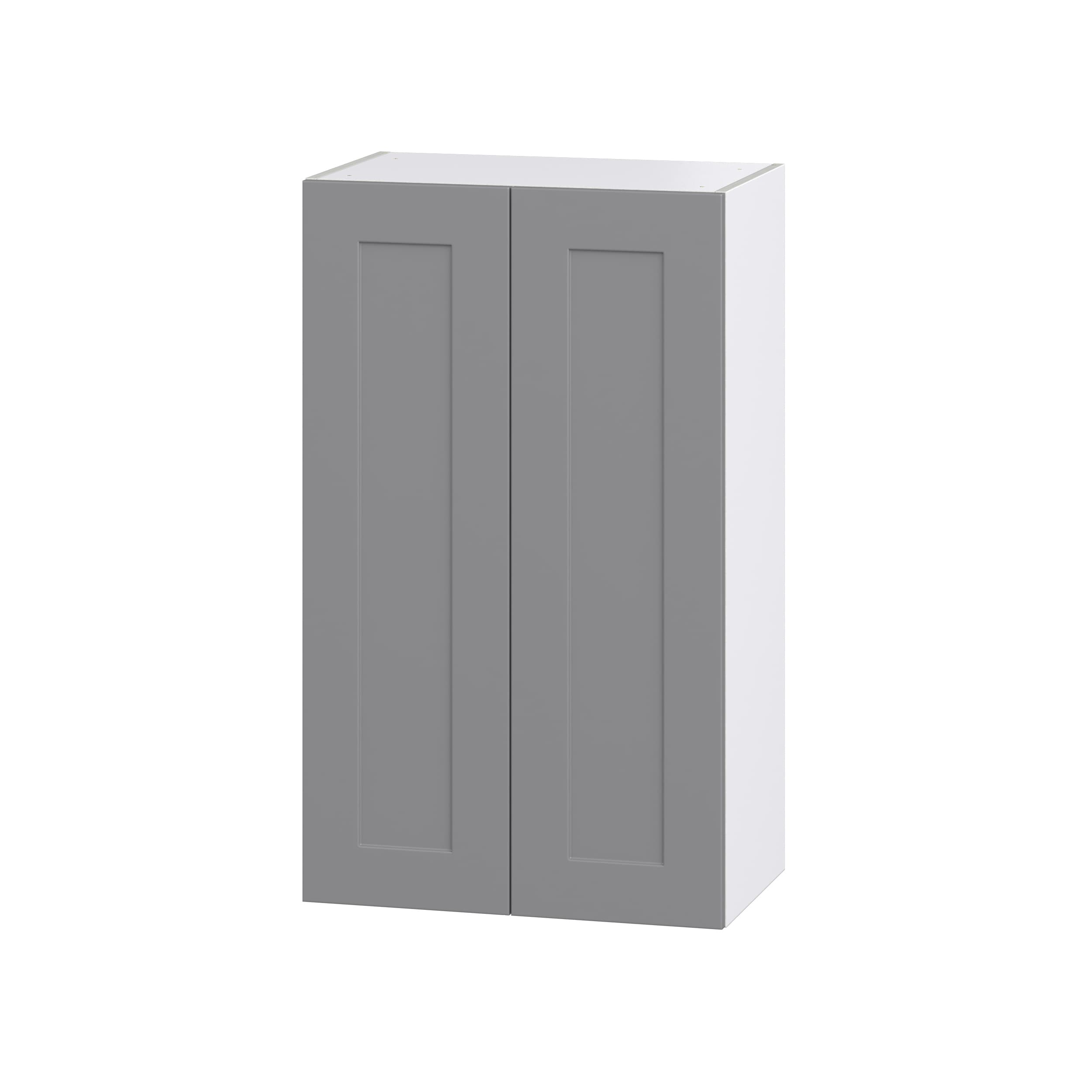 Hugo&Borg Beaumont 30-in W x 40-in H x 14-in D Slate Gray Wall Fully Assembled Cabinet (Recessed Panel Shaker Door Style)