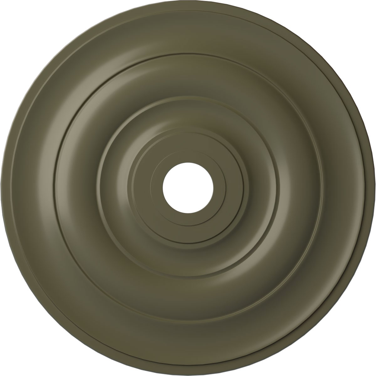 Ekena Millwork CM26JEPTF Jefferson 26.5-in W x 26.5-in L Painted Turtle Polyurethane Whole Ceiling Medallion