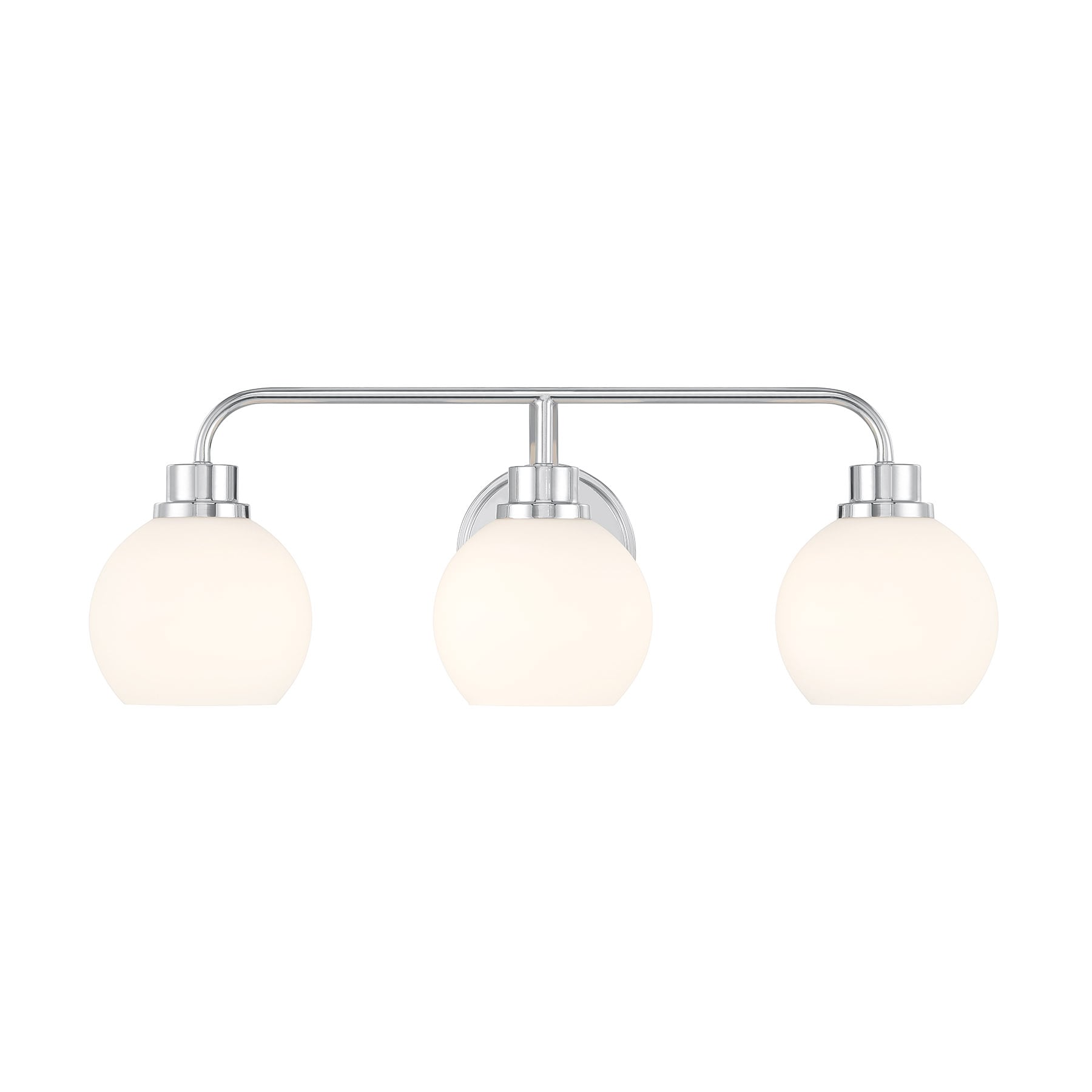 Meridian Lite Trends M80081CH Meridian 24-in 3 -Light Polished Chrome Modern/contemporary Vanity light