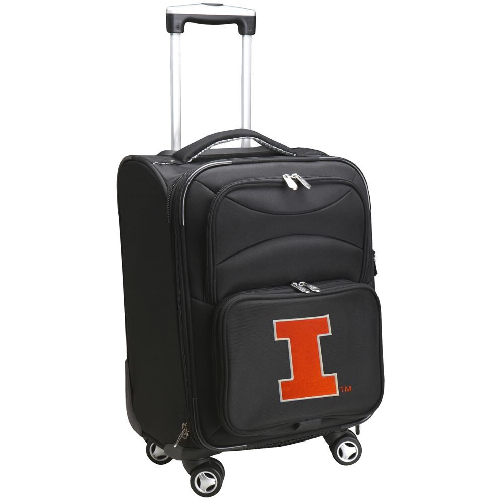 Mojo Licensing CLILL202 NCAA Illinois Fighting Illini 21.5 x 12 x 14 Black Ballistic Nylon Softshell Carry-on Bag (1-Bag)