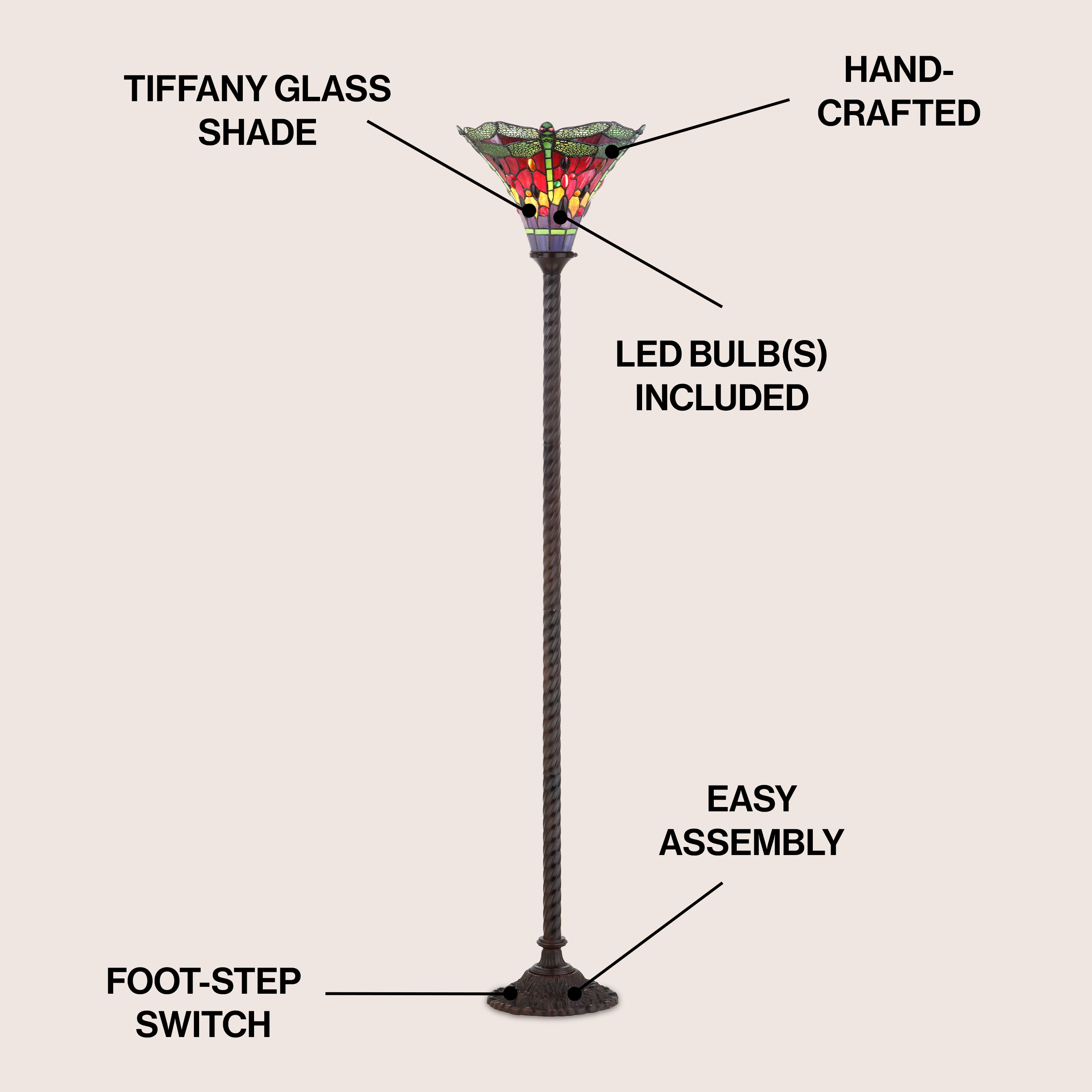 JONATHAN  Y JYL8002B floorlamps - View #3