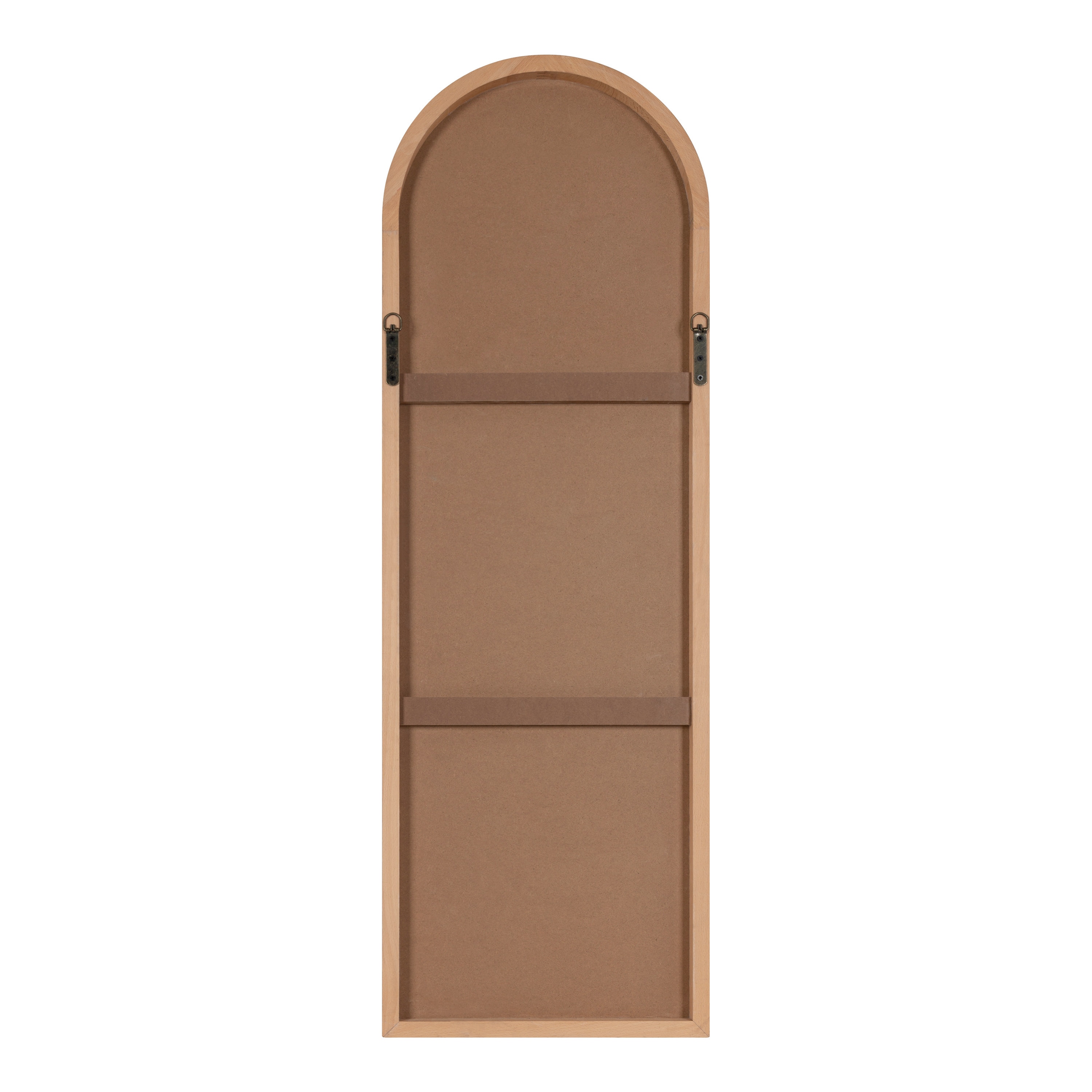 Nordlund Solid Beechwood Full-Length Arch Wall Mirror in Rustic Brown