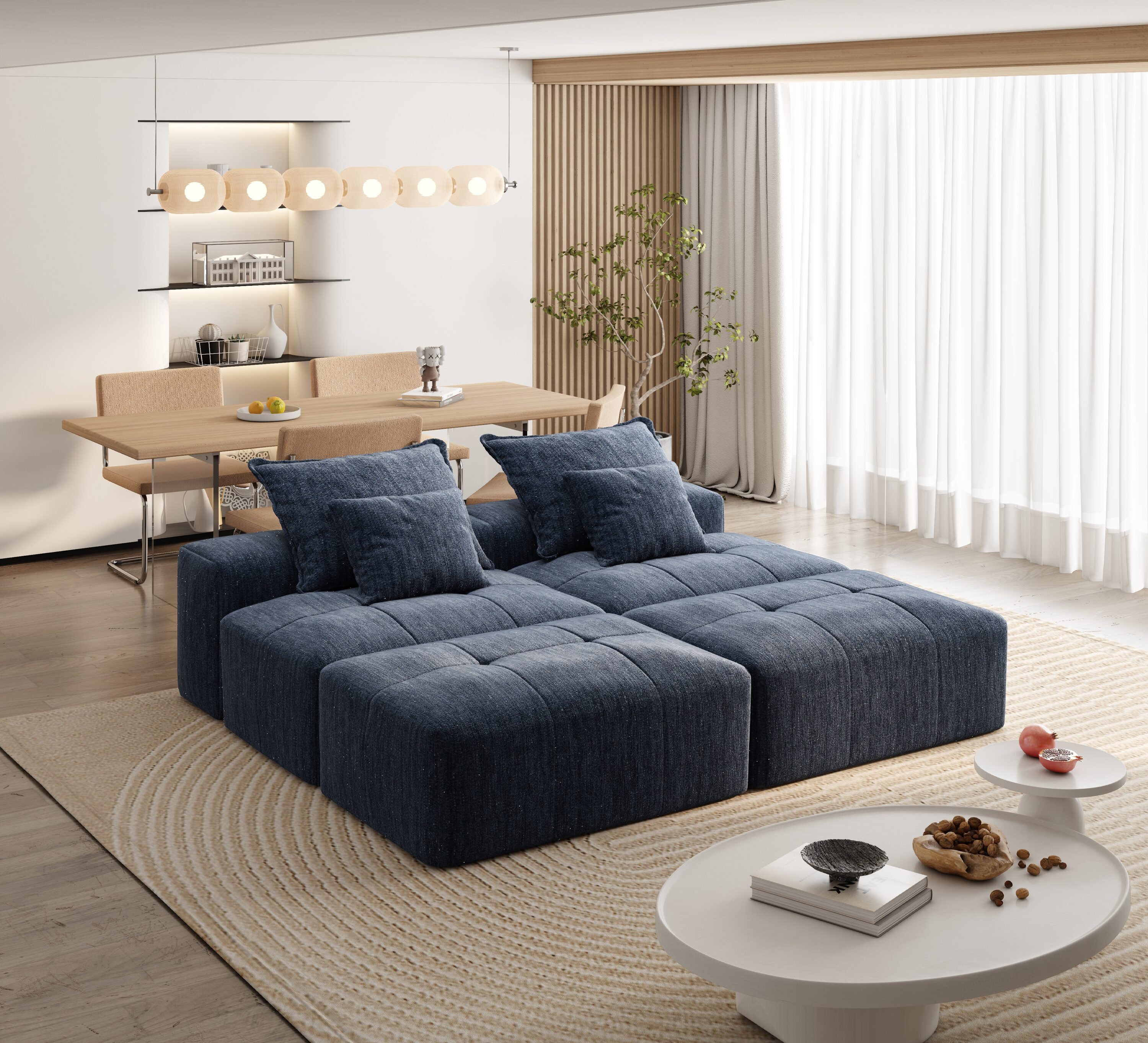 Homy Casa DNLM-BL Sofas-Loveseats - View #5