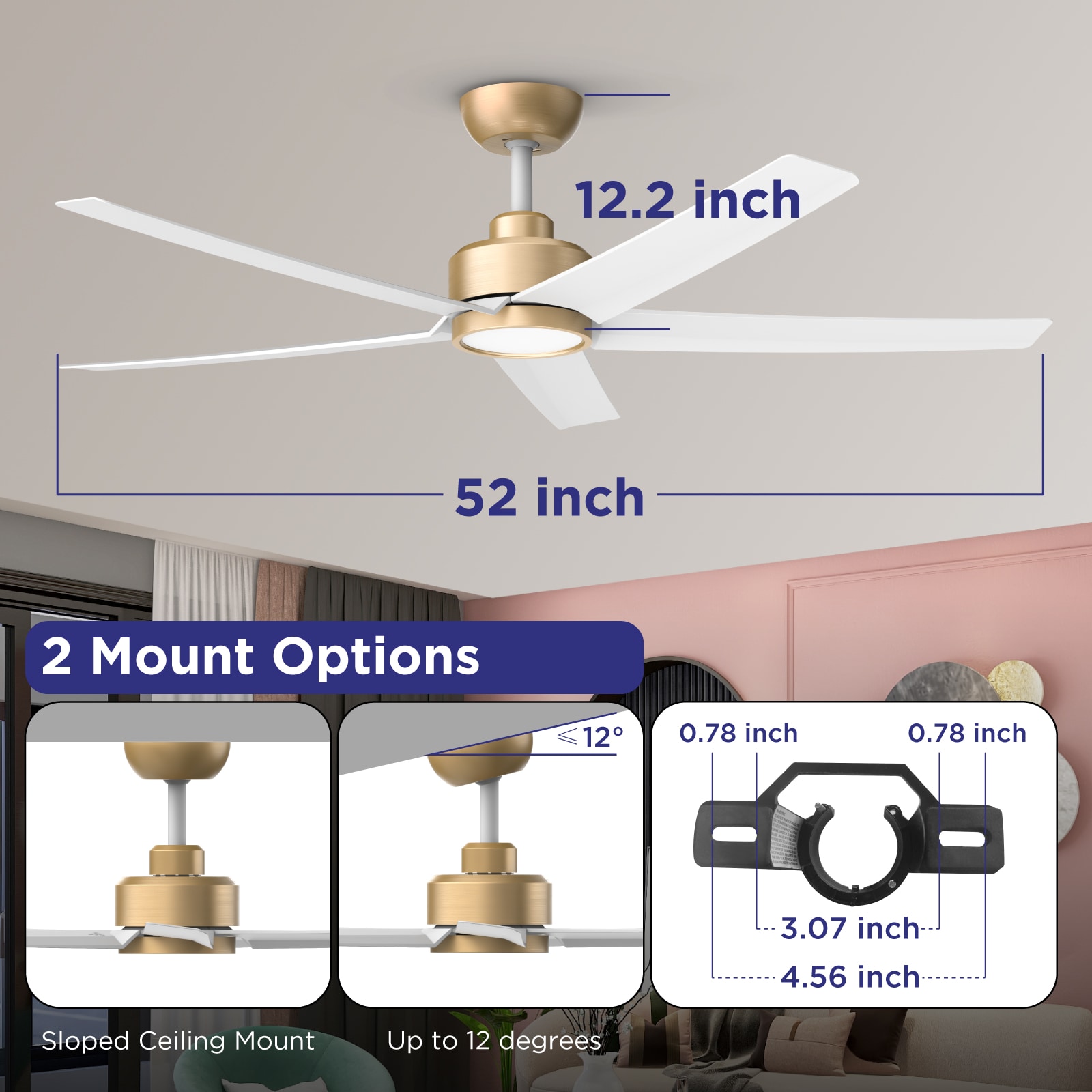 TALOYA TLY-WF-WG-D52 Ceiling-Fans - View #5