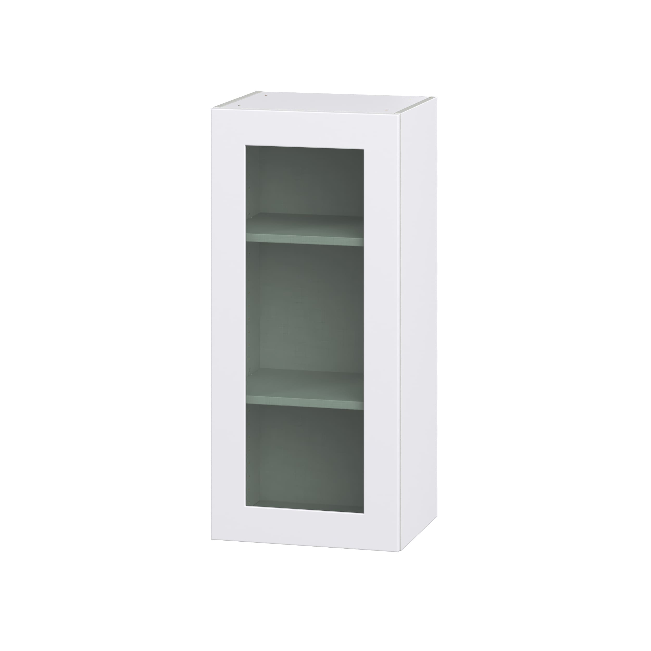 Hugo&Borg Jolie 9-in W x 40-in H x 14-in D Warm White Wall Fully Assembled Cabinet (Recessed Panel Shaker Door Style)