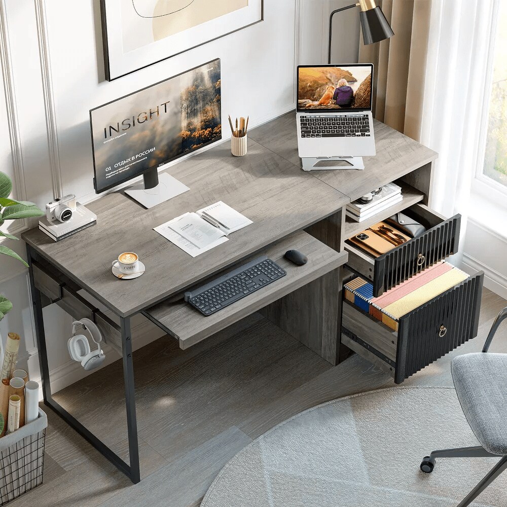 Bestier LOW-H104614P-GRYW desks - View #5