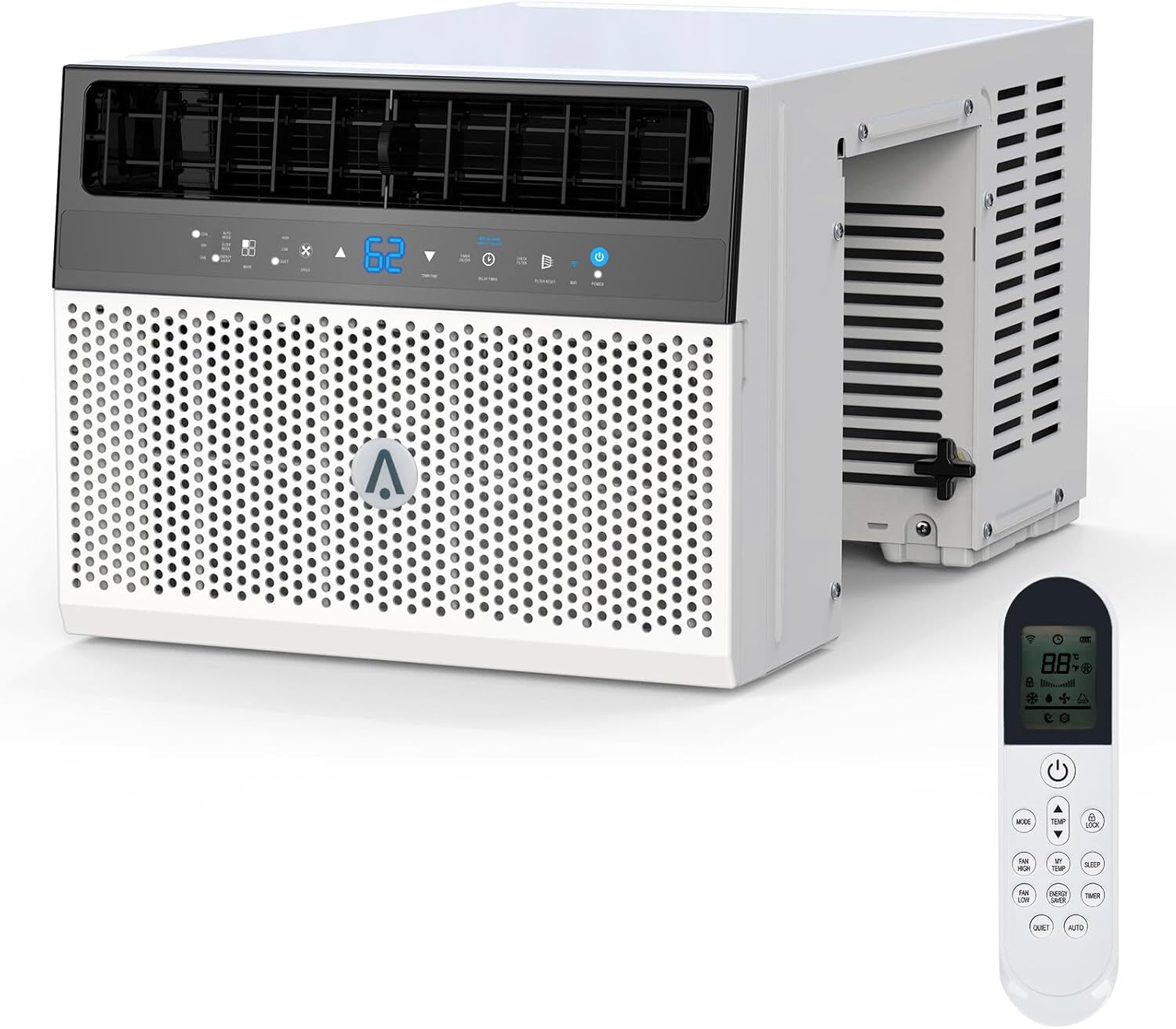 WhizMax HQPHO-10U78CBN 6000BTU  Window Air Conditioner with WiFi  U Shaped Window Air Conditioner Unit  6 Modes  Energy Efficient  110V 60Hz  Cools 350 Square Feet