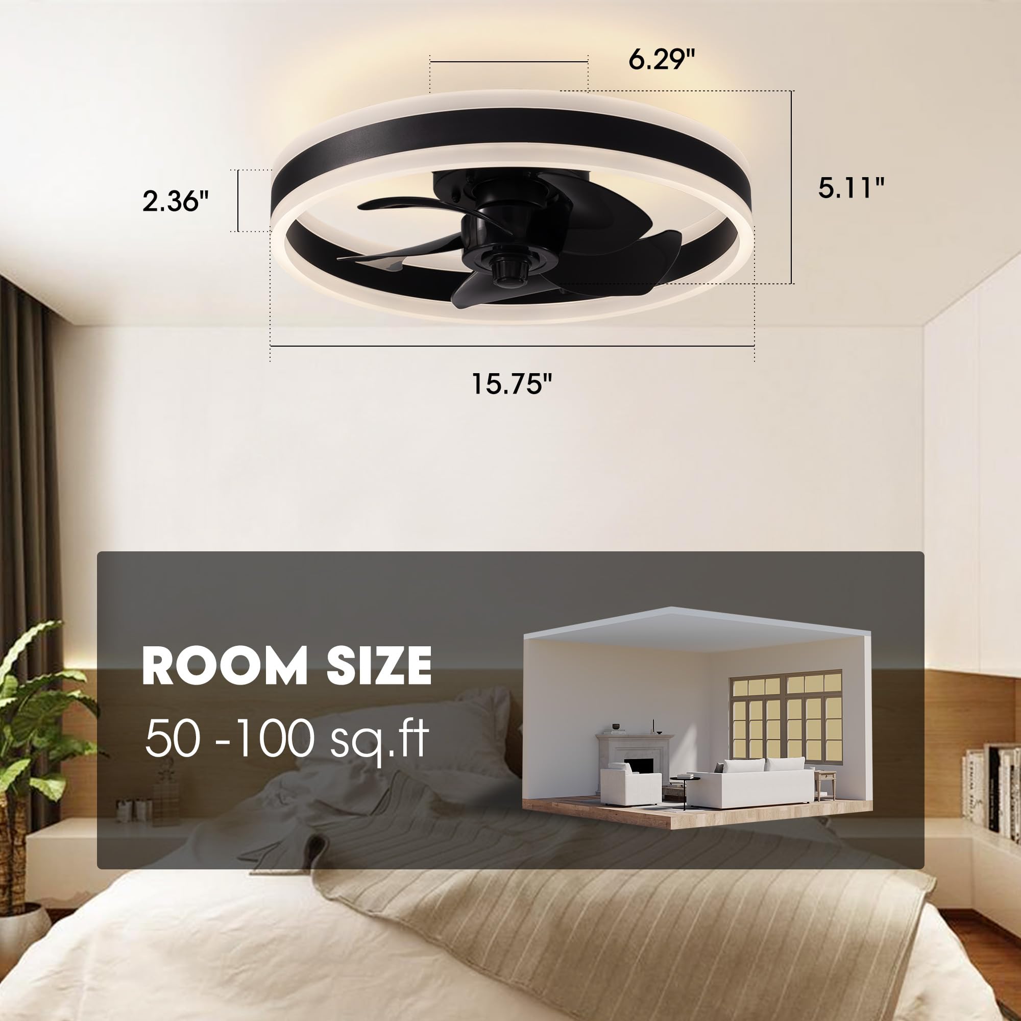 SILJOY 88623-01-MINI Ceiling-Fans - View #3