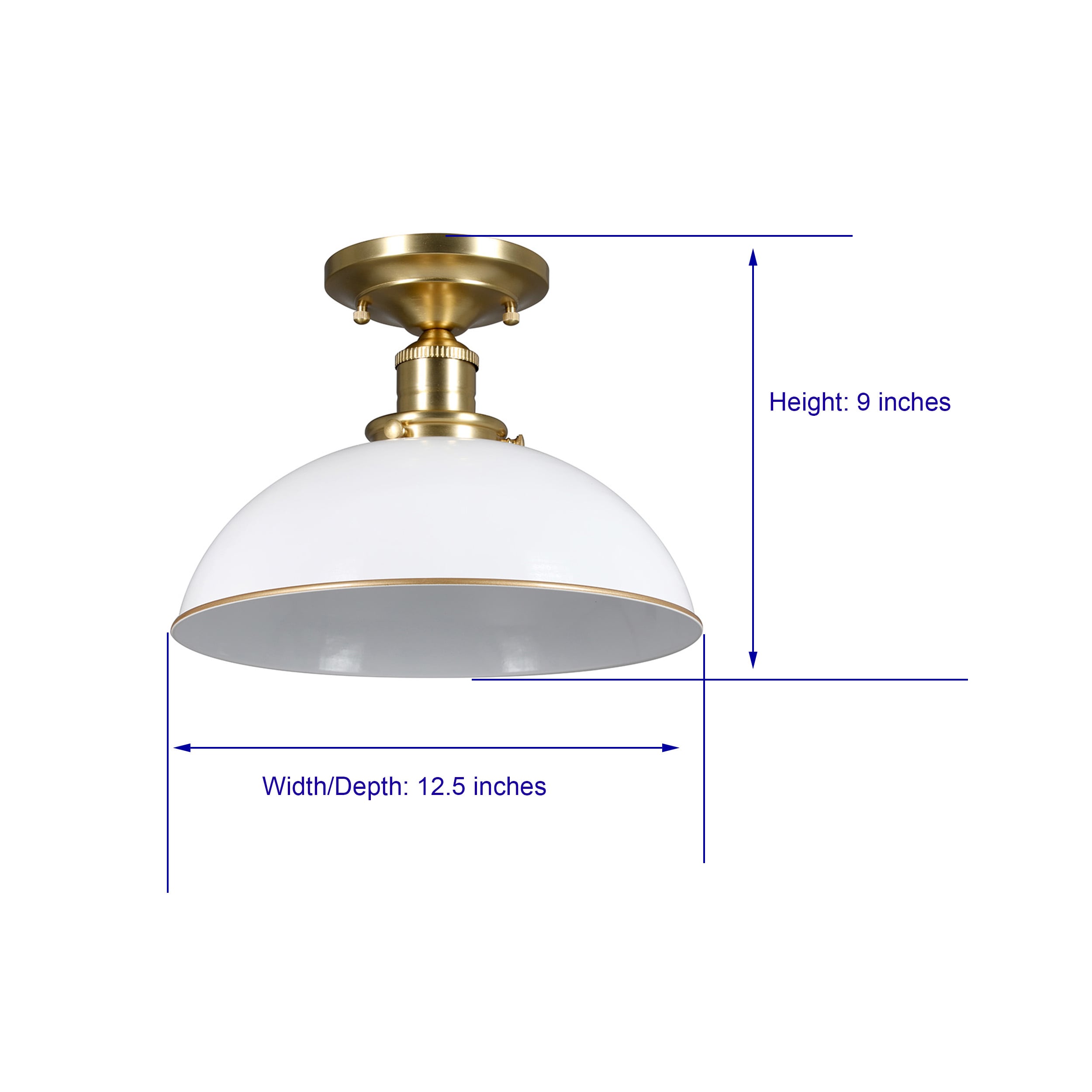 allen + roth KLH0201AX-03 GD flushmounts - View #3