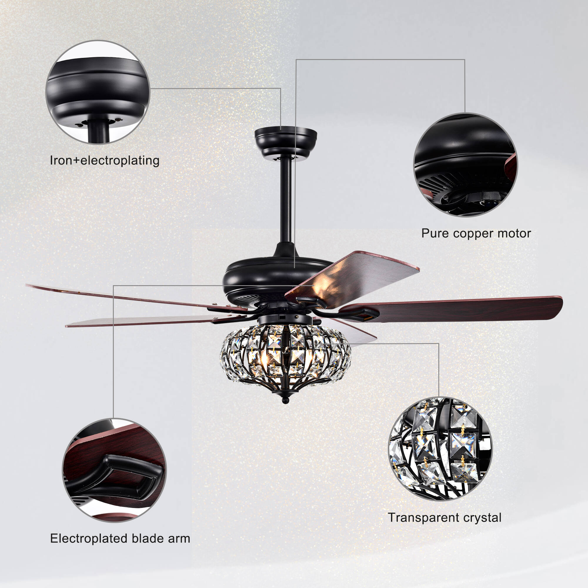 Oaks Decor BDHEMP192263 Ceiling-Fans - View #6