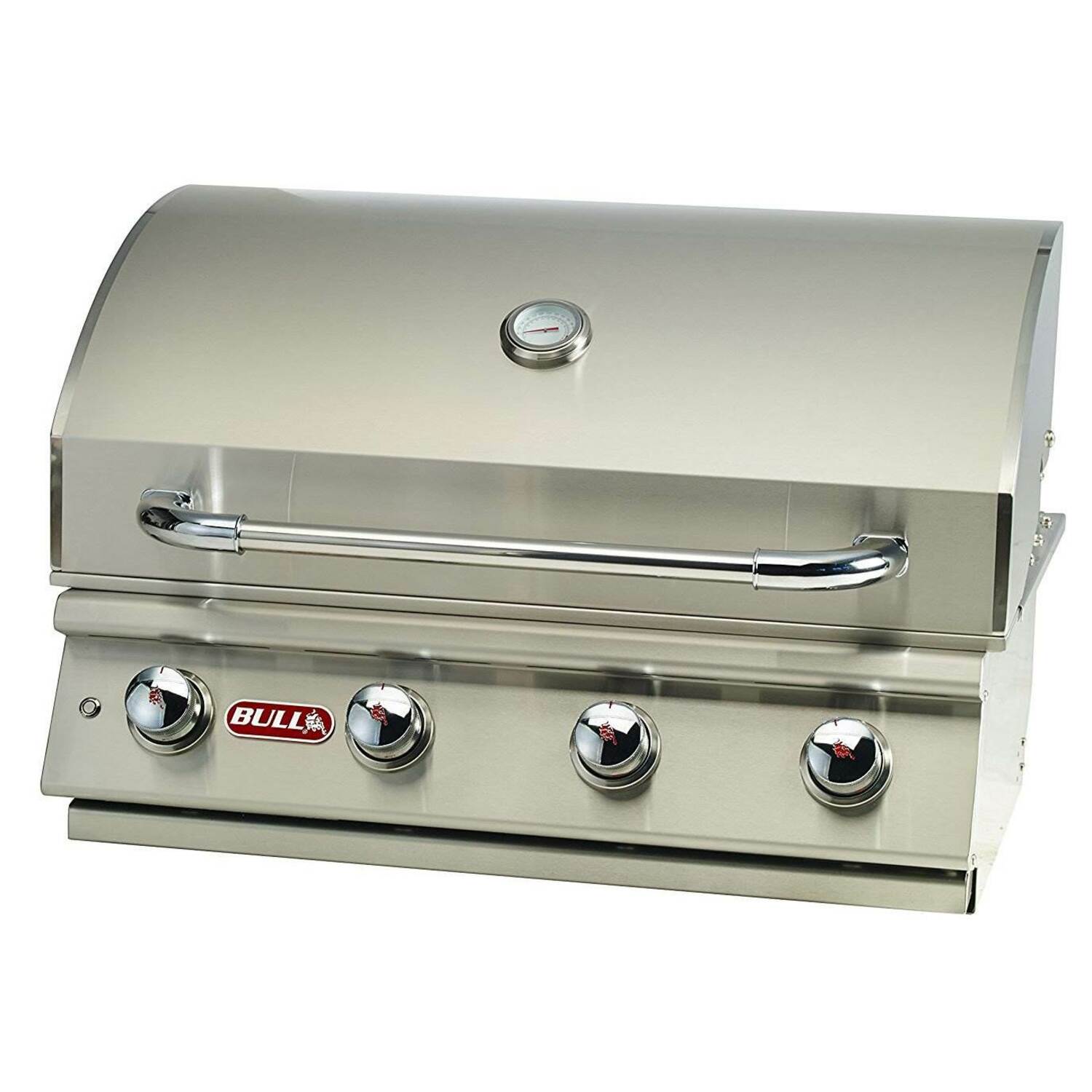 Bull Outdoor Products 82011 Silver Liquid Propane Gas Grill with Integrated Smoker Box