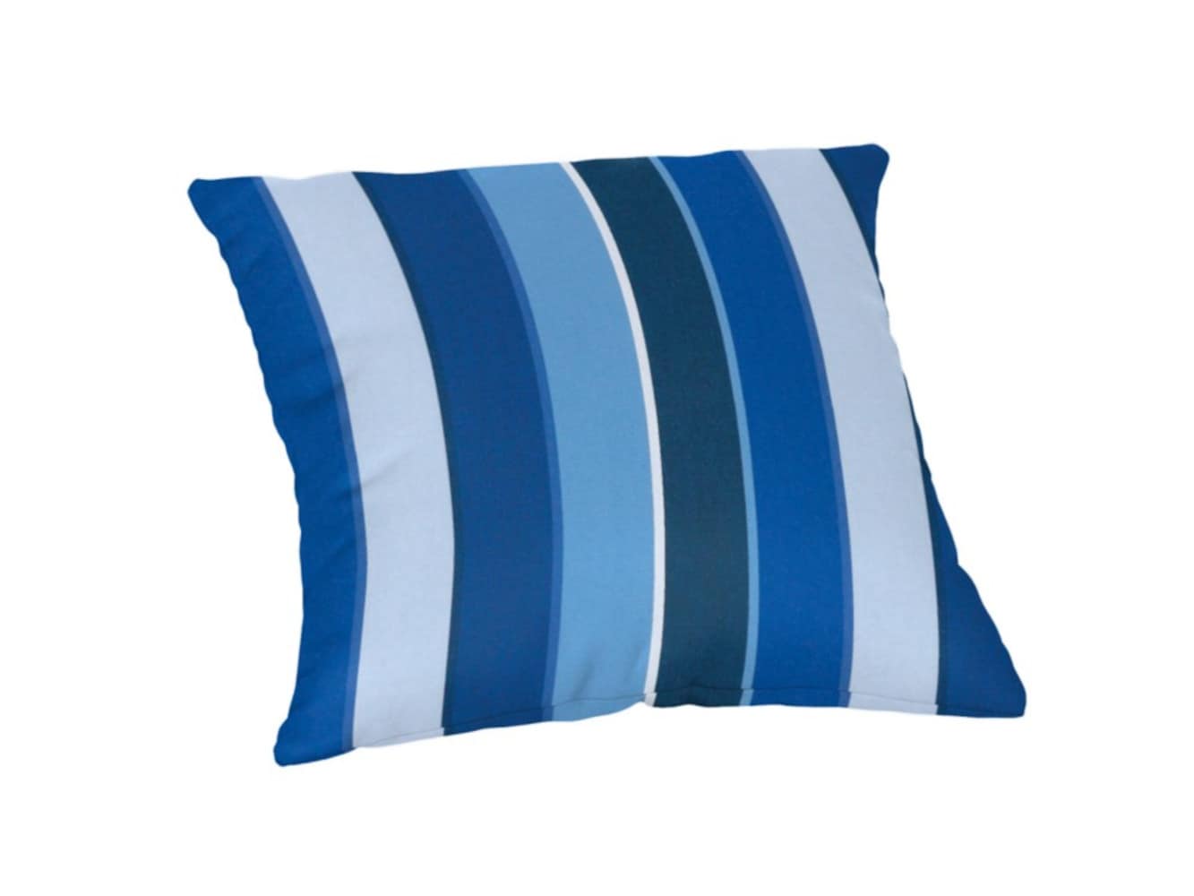 Sunbrella DS2854-3351 Pillows Striped Blue Square Throw Pillow
