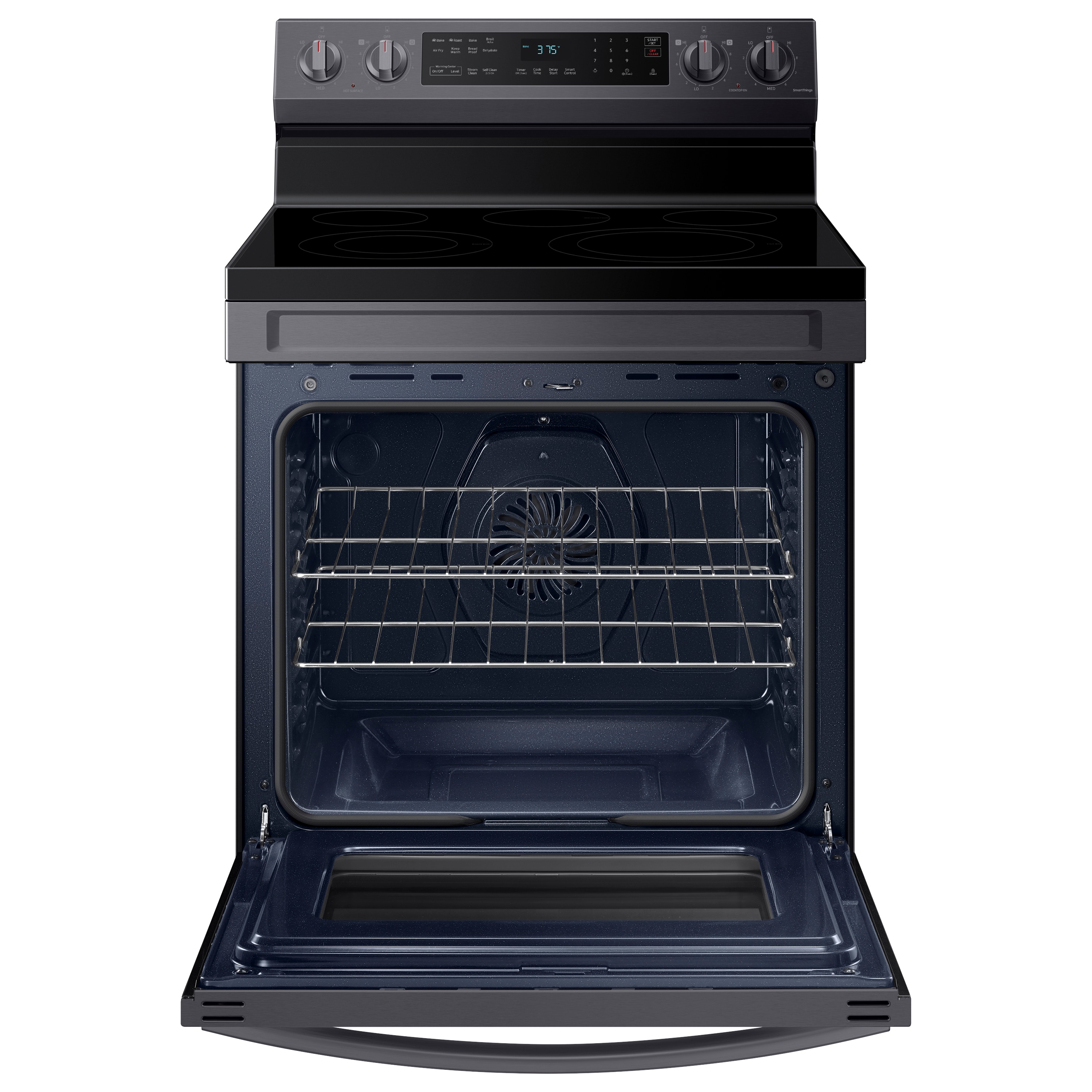 NY63T8751SG/AA, 6.3 cu. ft. Flex Duo™ Front Control Slide-in Dual Fuel  Range with Smart Dial, Air Fry, and Wi-Fi in Black Stainless Steel
