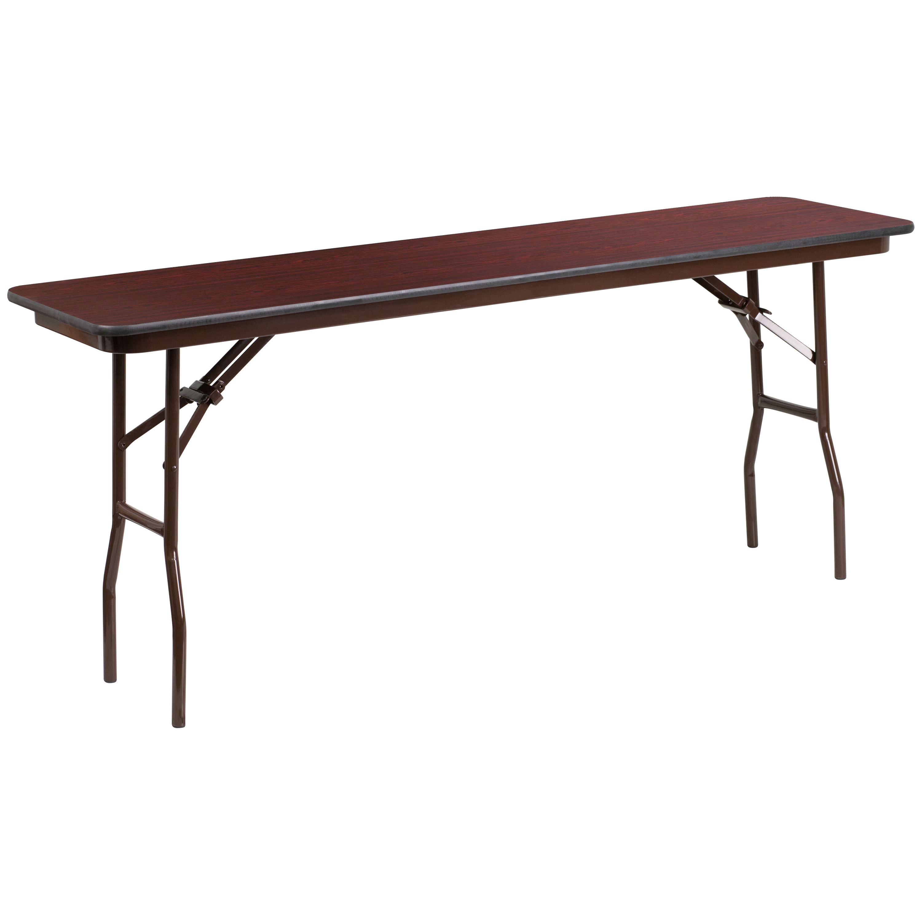 Flash Furniture 847254099448 1.5-ft x 6-ft Indoor Rectangle Brown Folding Banquet Table (3-Person)
