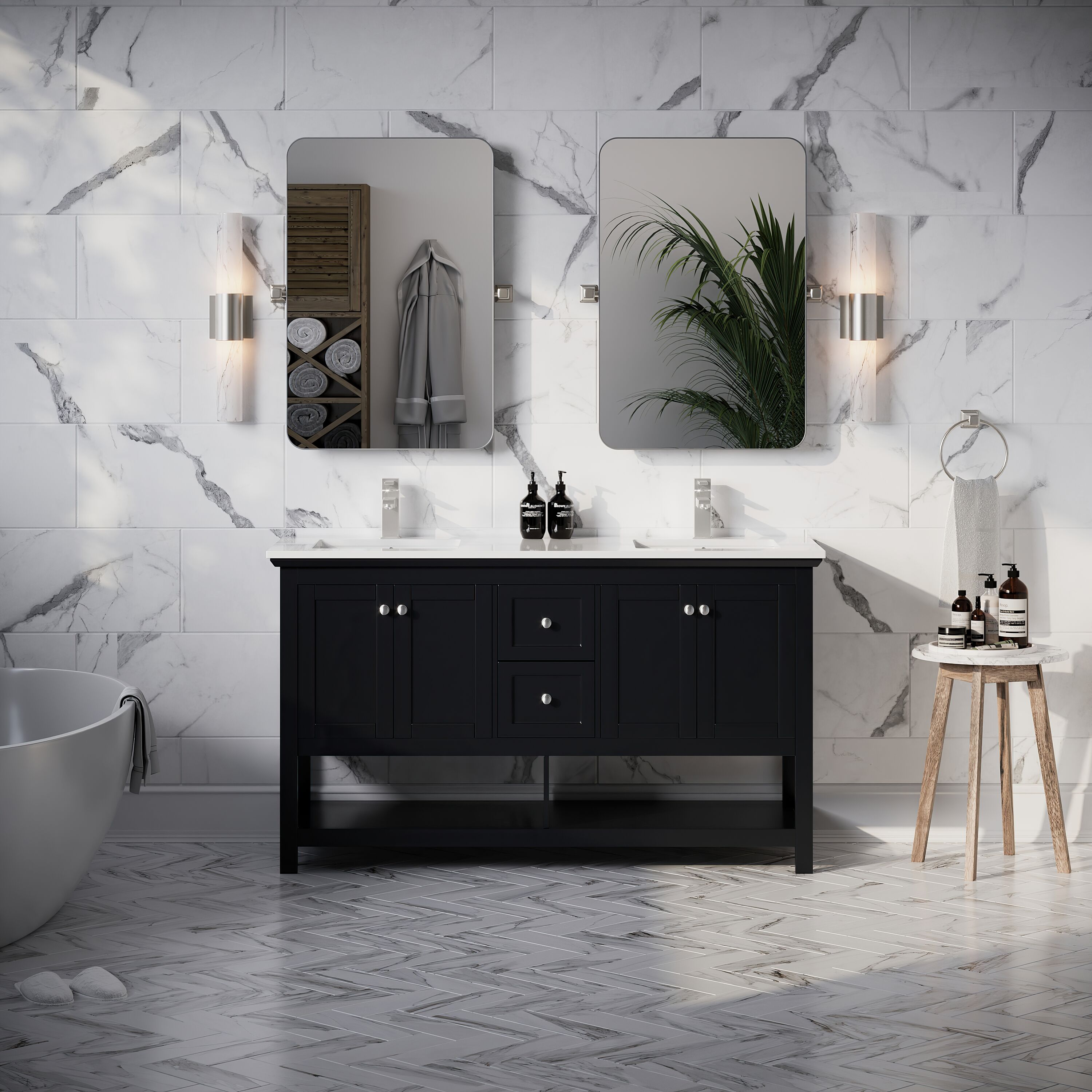 Fresca FCB2360BL-D-CWH-U Bath-Vanity-Combo - View #5