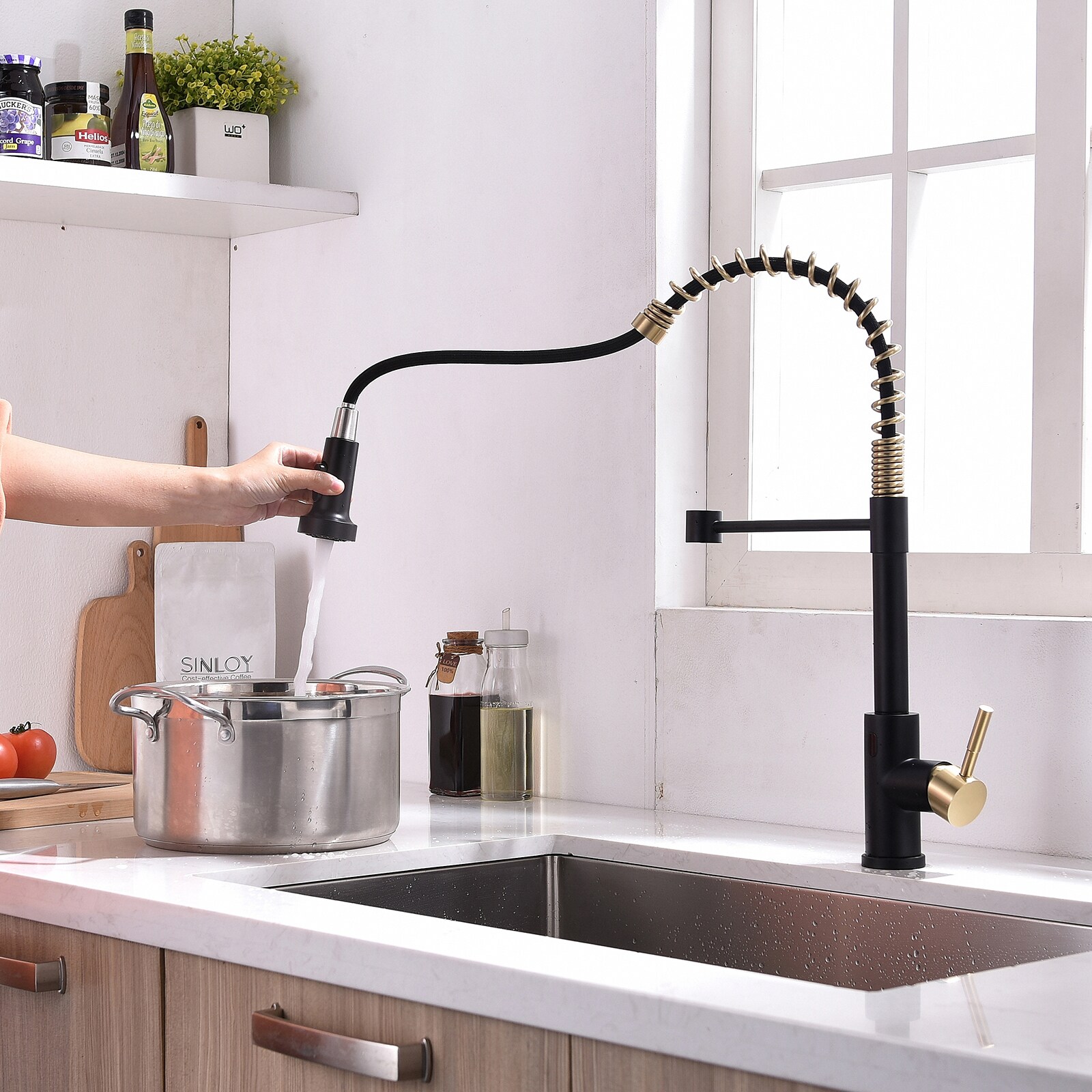 WELLFOR QJ-K-IS125233BG Kitchen-Faucets - View #4