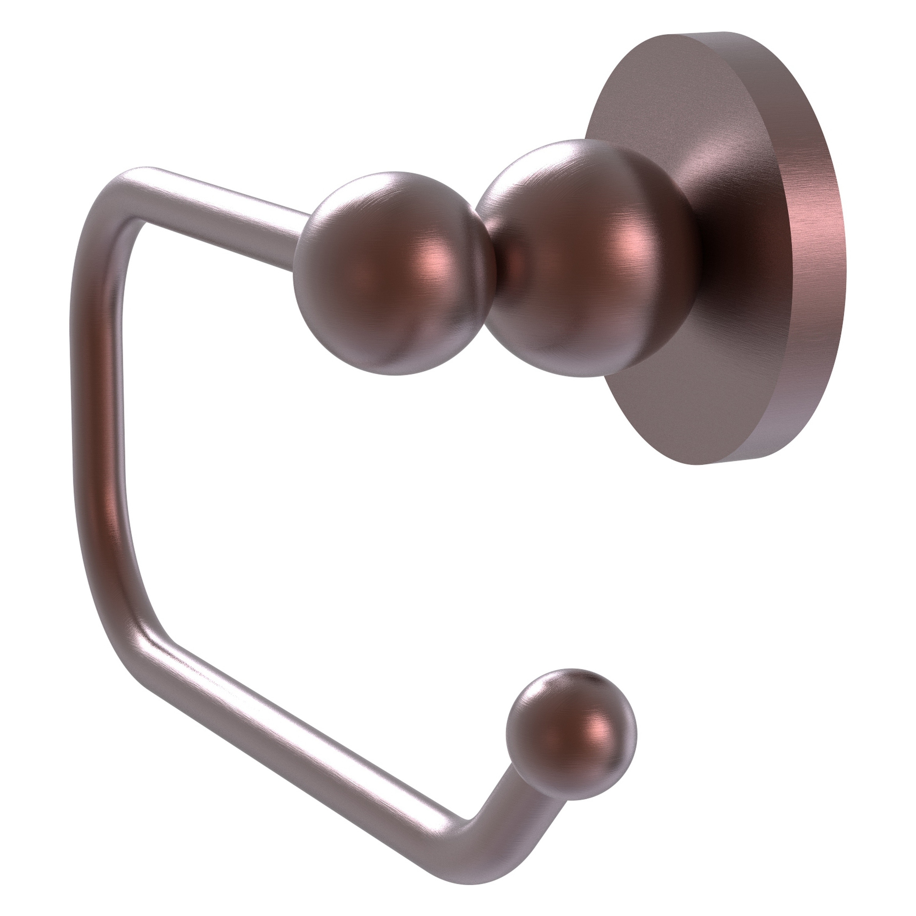 Allied Brass BL-24E-CA Bolero Antique Copper Wall mount Single post Toilet Paper Holder 1 -Rolls with Storage
