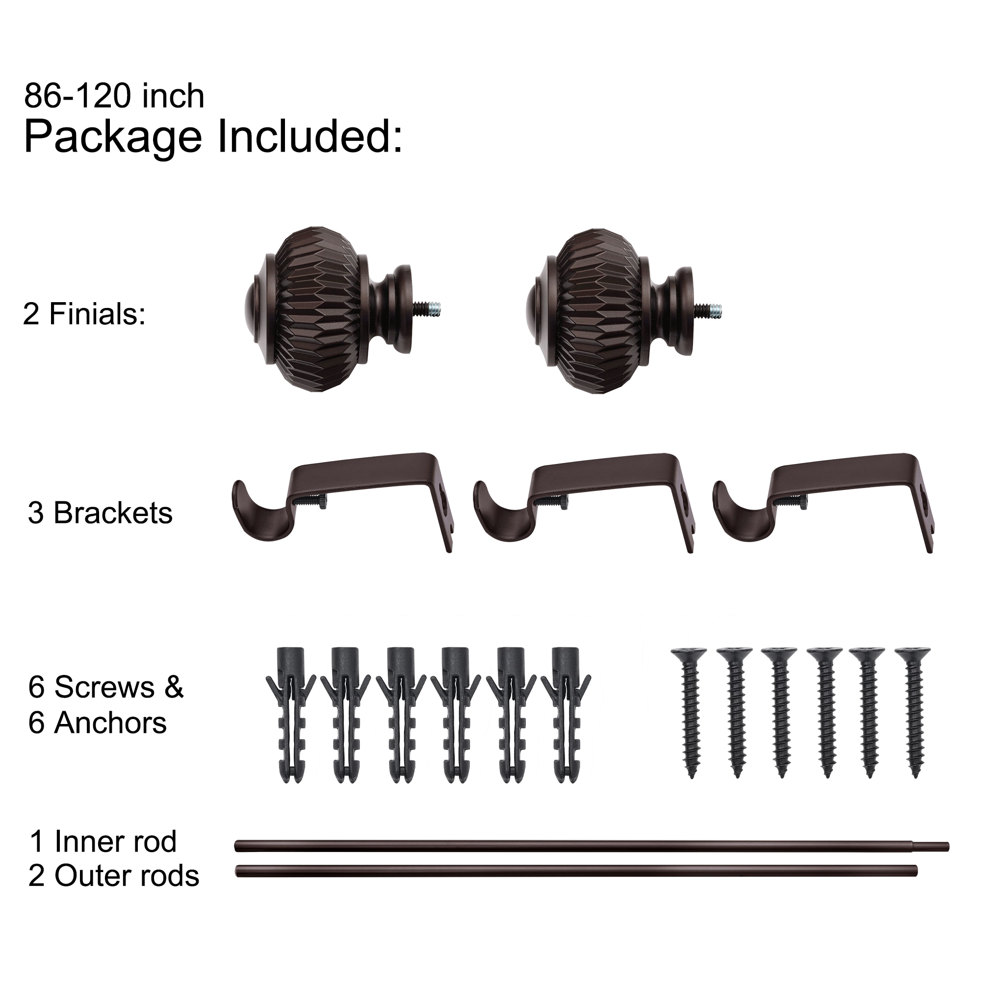 Utopia Alley D118RB Curtain-Rods - View #5