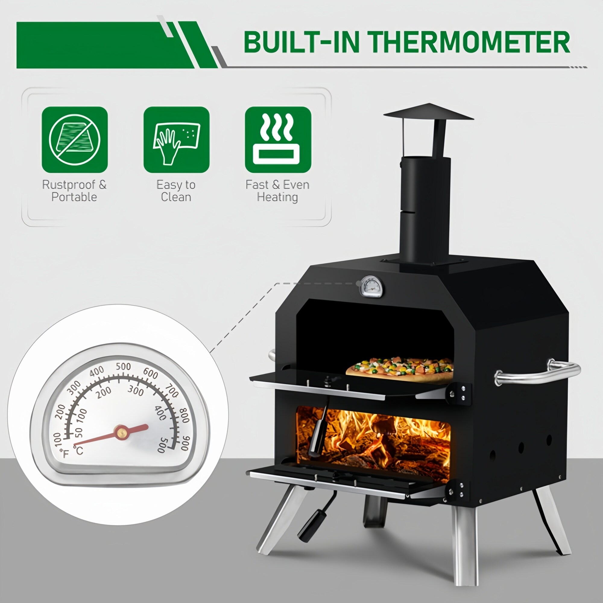 Numhew NHBEN39715 Outdoor-Pizza-Ovens - View #5
