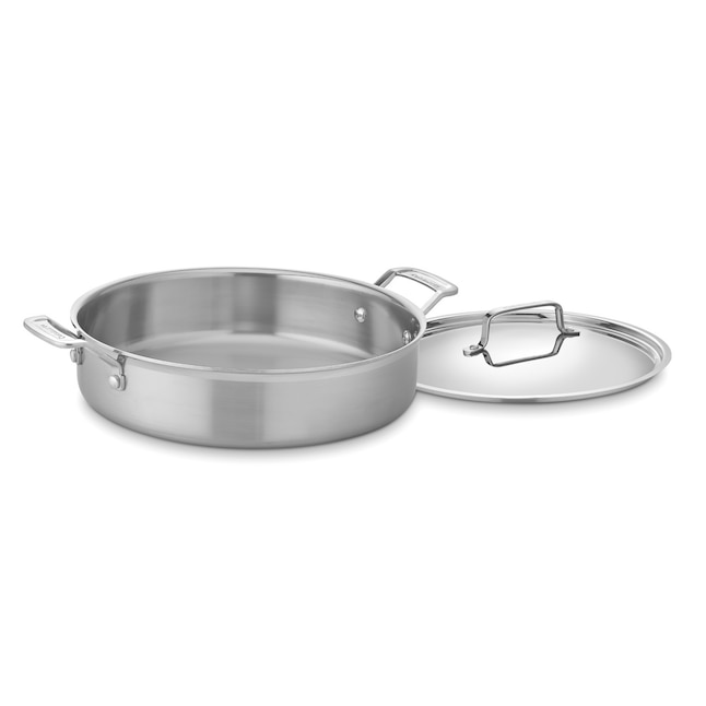 Cuisinart MultiClad 13-in Stainless Steel Baking Pan with Lid(s) Included  in the Cooking Pans & Skillets department at