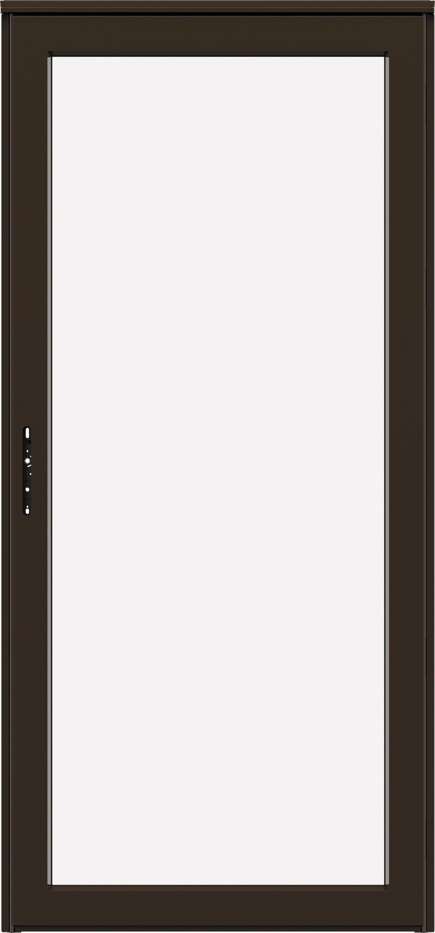 LARSON - Platinum Fullview Low-E 32-in x 81-in Woodland Aluminum Left-hand Outswing/Right Hinge S...