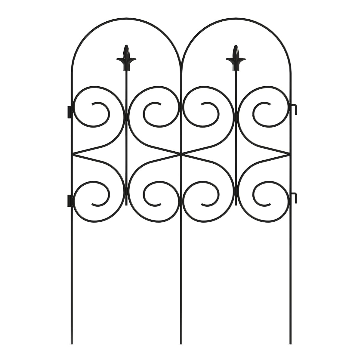 GARDEN CRAFT 0.31-in x 24-in x 32-in Black Metal Steel Border fencing #060347