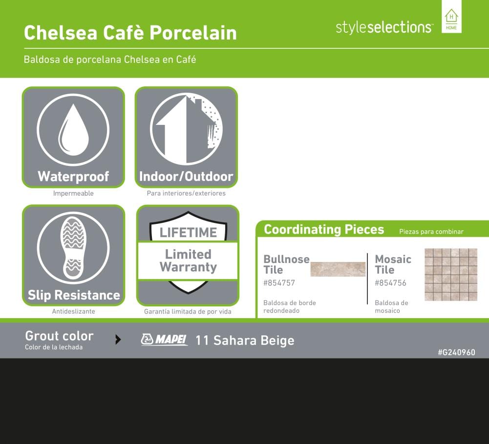 Style Selections 63CH09 Ceramic-Tile - View #6
