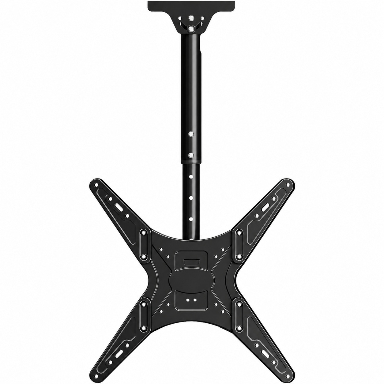 DYRCJ  Outdoor Ceiling TV Mount for Most 26 to 65 Inch TVs Weatherproof Anti Rust Adjustable Height Swivel and Tilt Max VESA 400 by 400