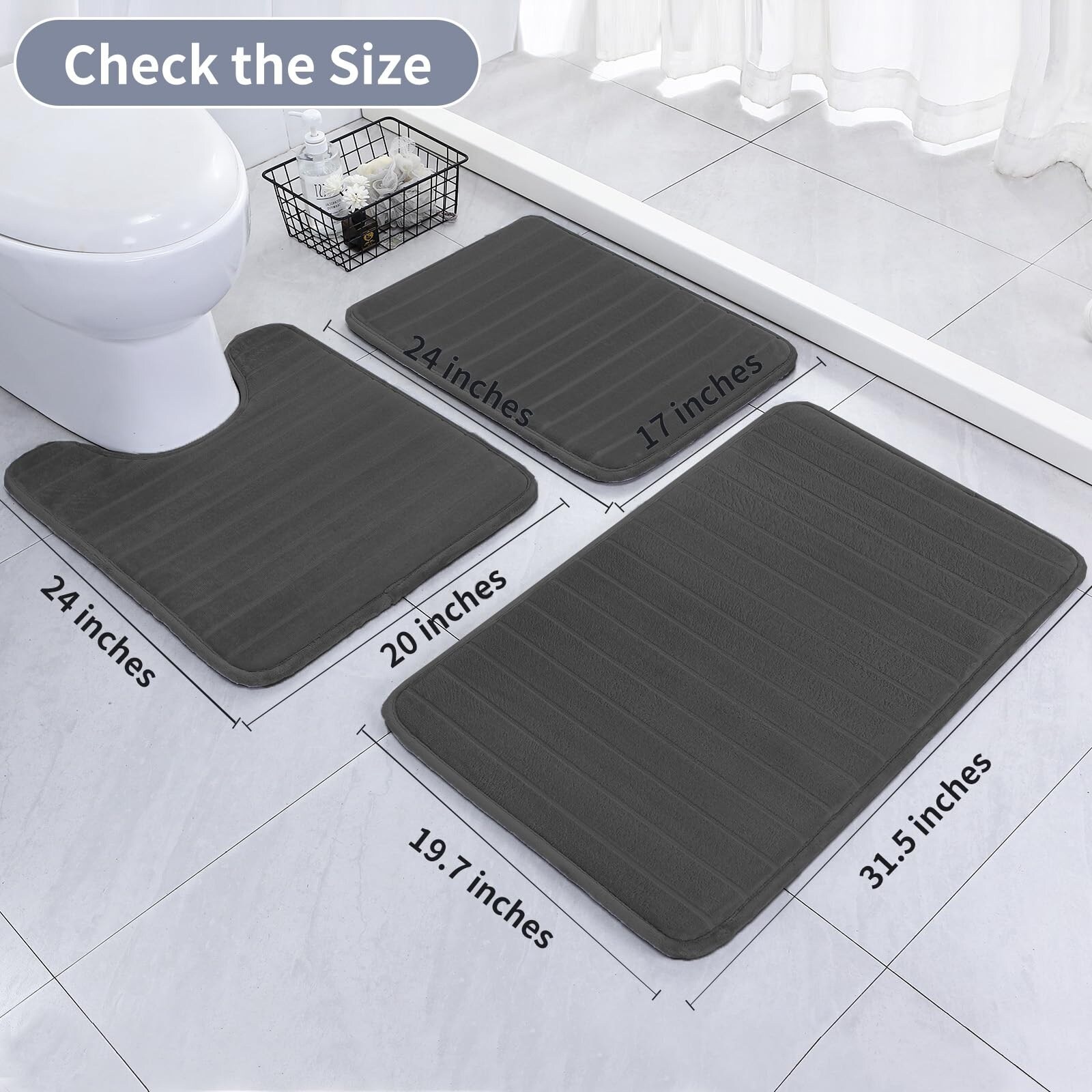 SenQWFa H05SQ15010 Bath-Rugs - View #2