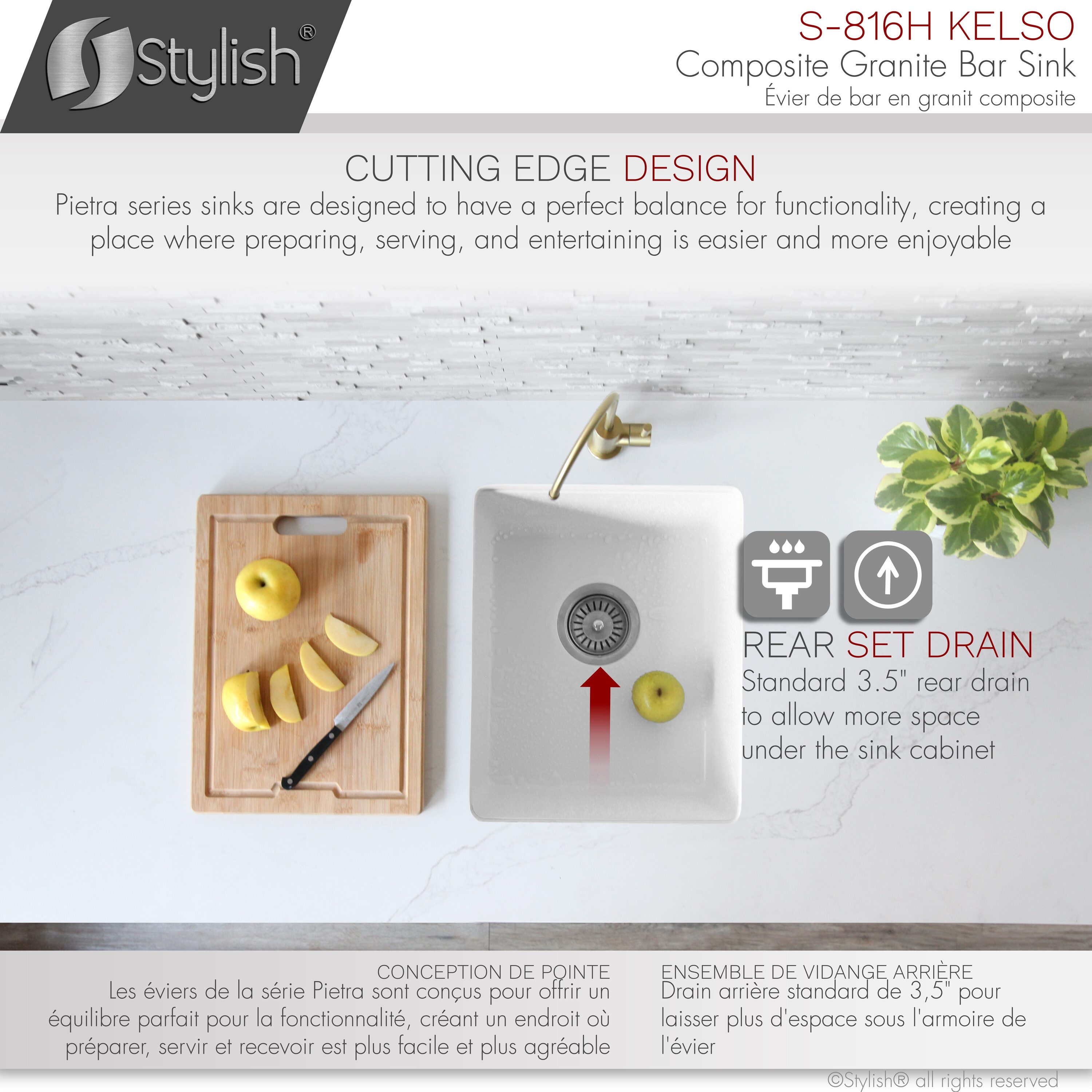 Stylish S-816H1 Kitchen-Sinks - View #11