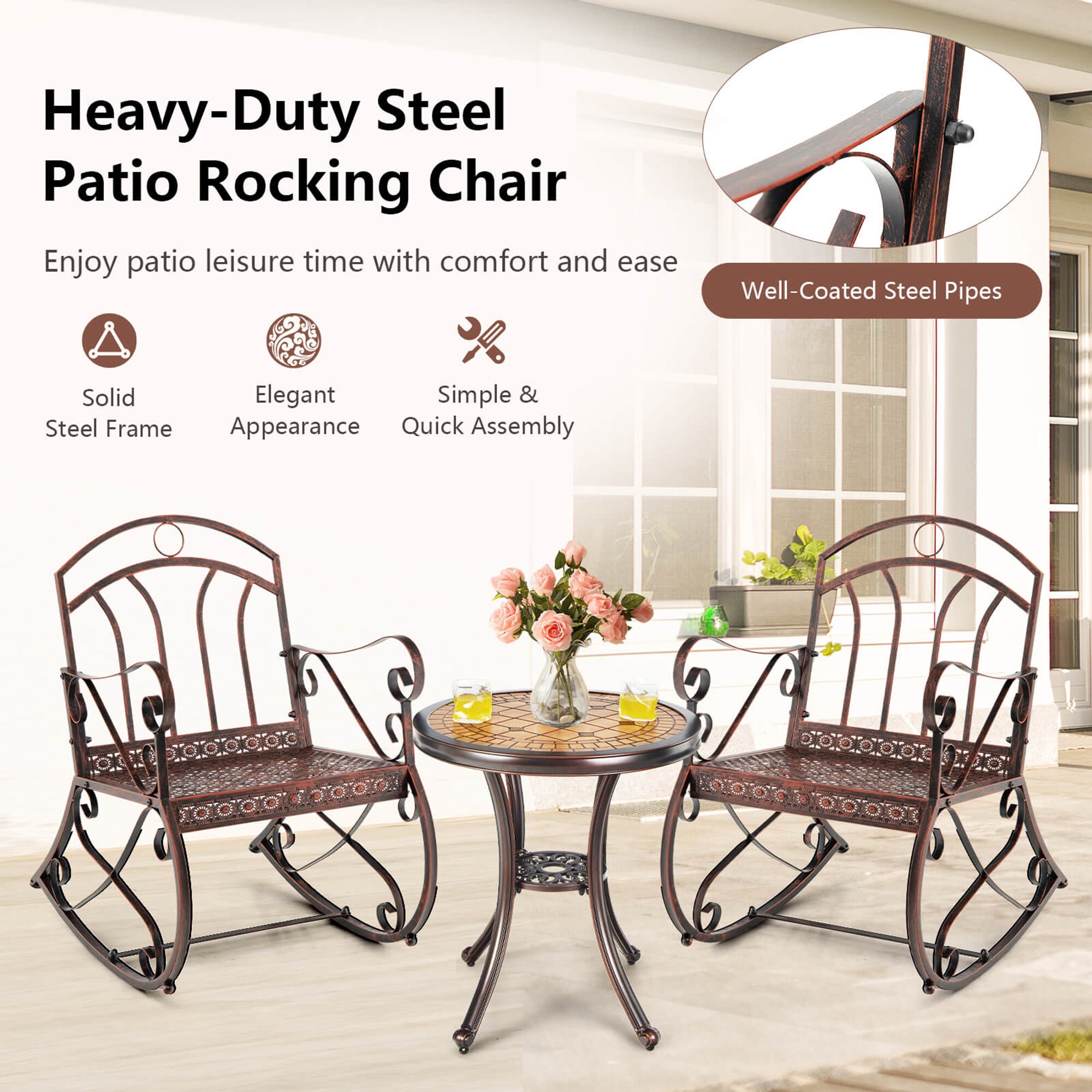 Clihome CL-RE-10790 Patio-Chairs - View #10
