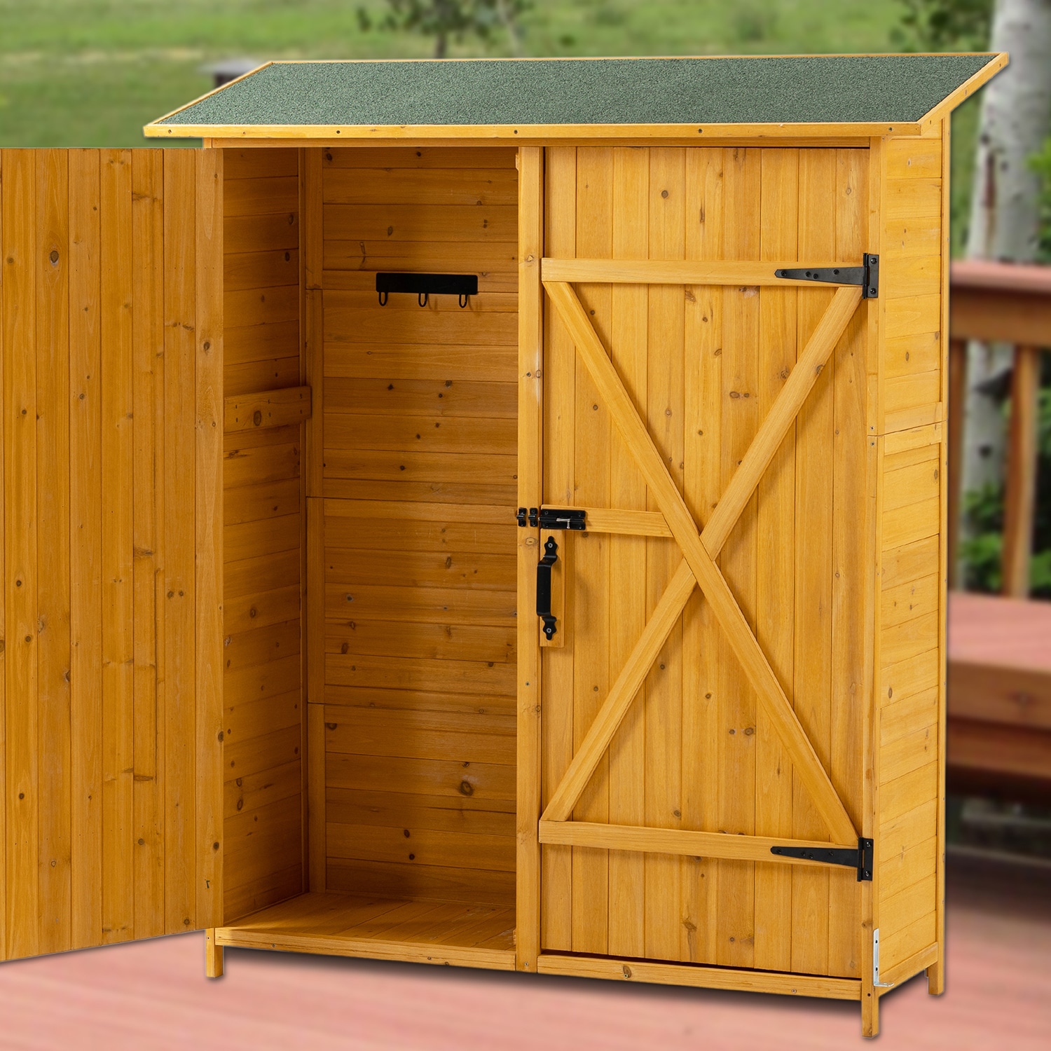 Outdoor Storage Shed,XL,H 54 In,W 60 In - Grainger