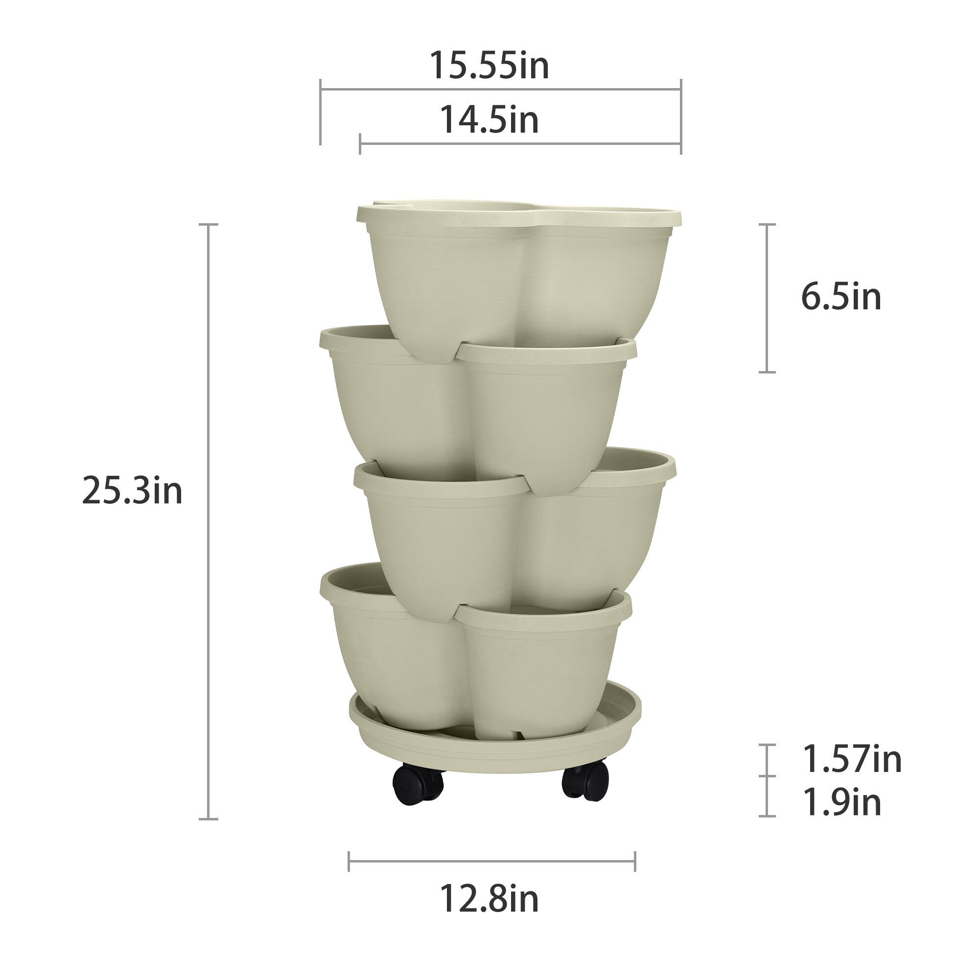 Style Selections MLH2115TWH Planter-Window-Box - View #3