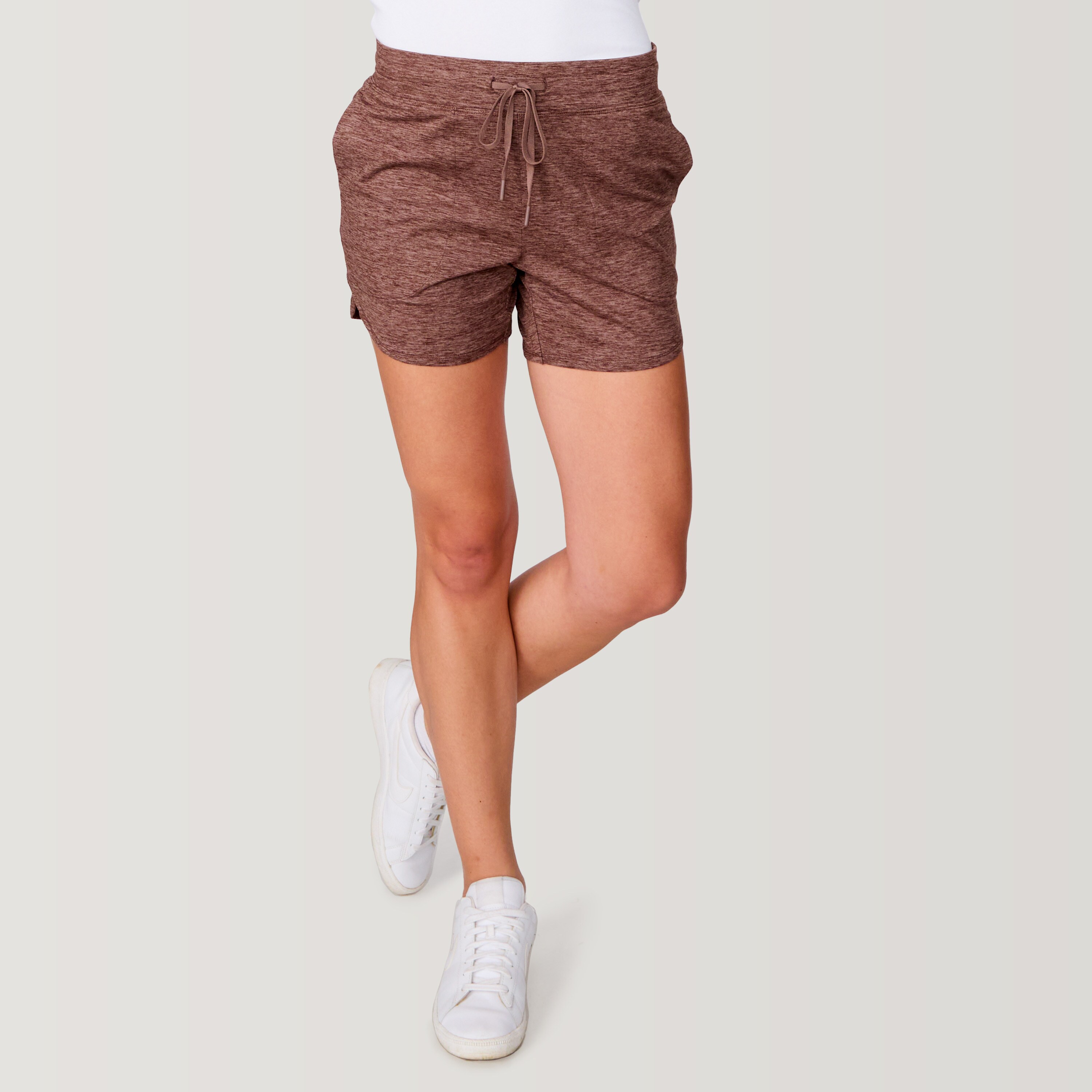 Free Country Women's Toffee Knit 5-in Biker shorts ( Size: Medium ) #14ALAS5660-TOFFEE-M