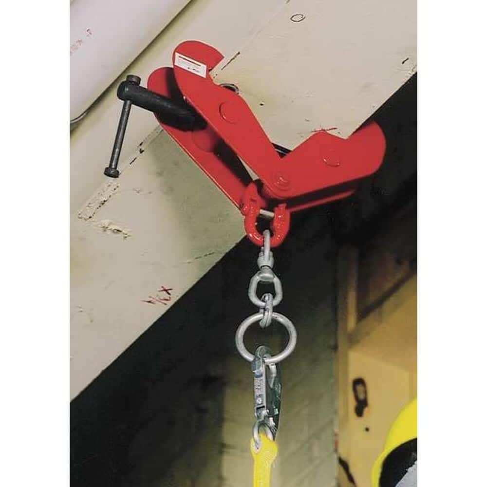 Miller Electric Miller Beam Clamp 400 lb Weigth Capacity Steel Anchor Swivel D-Ring 1 Workers per System 450/ #450/