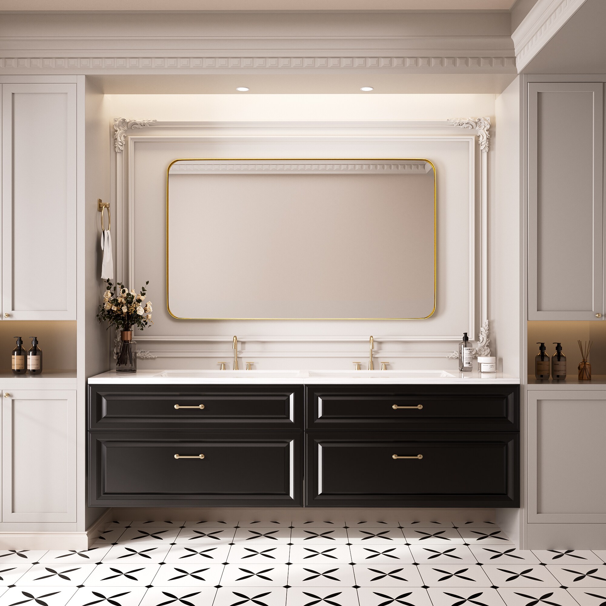 FurniFusion SF-Y-6036-G Decor-Mirrors - View #2