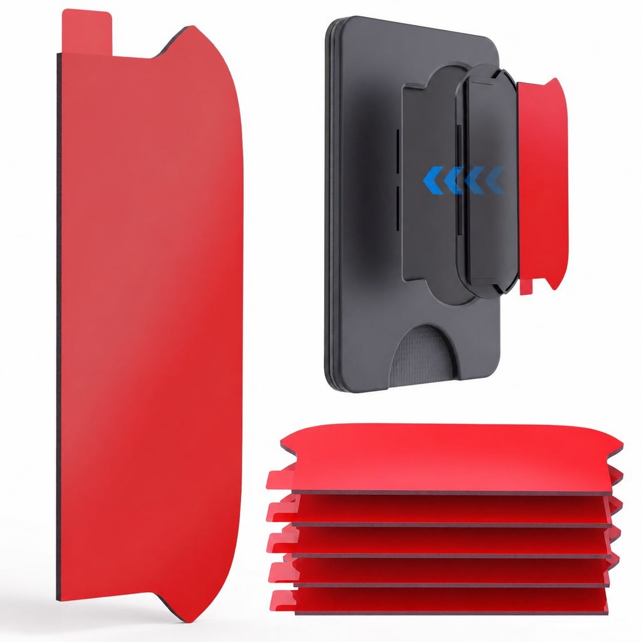Misopily  Sticky Pads Replacement for Socket Wallet Base 6pcs High Bond Double Sided Mounting Tape for PopWallet Grip Adhesive Sticker for Socket