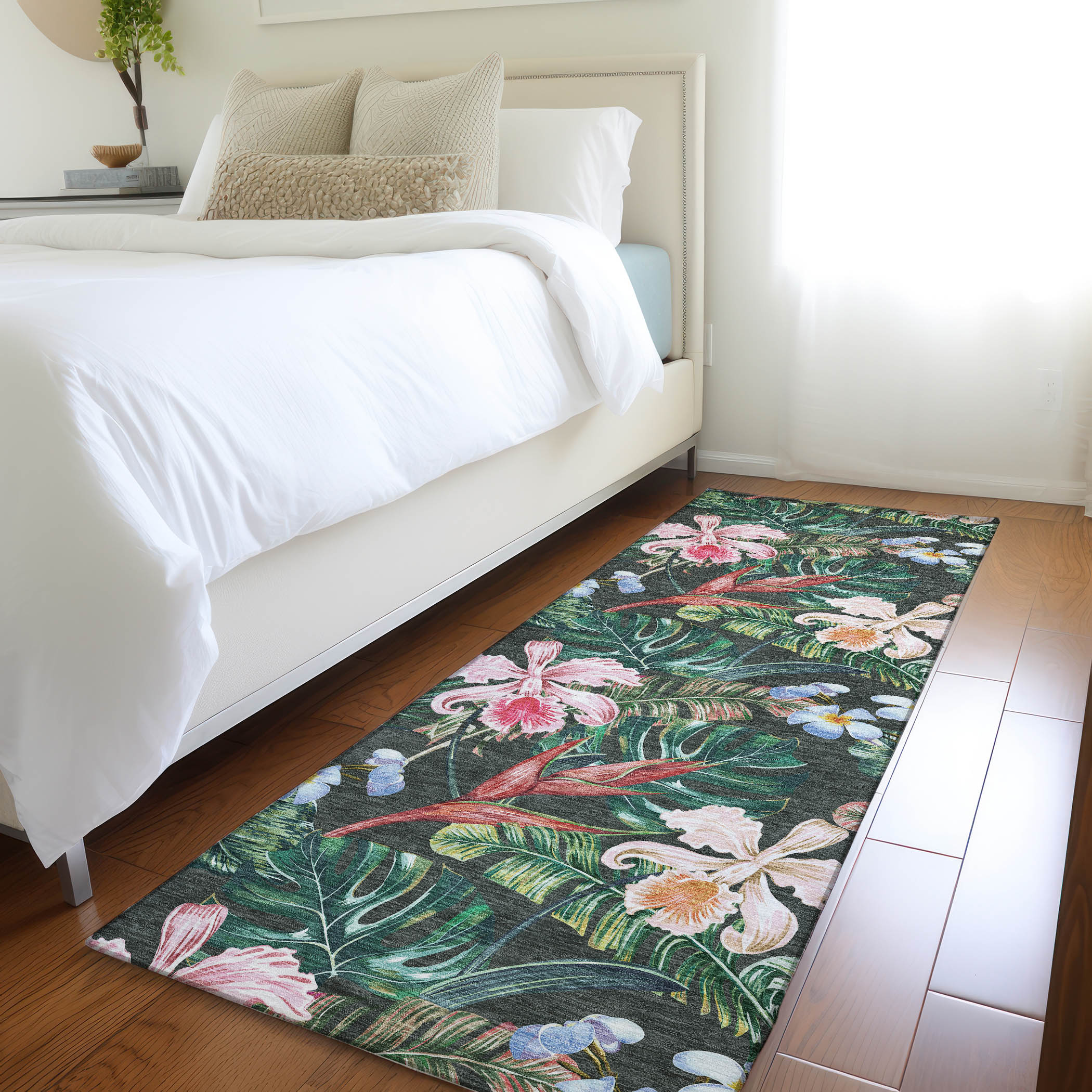 Addison Rugs AMF201MI2X8 Mayfield AMF201MI 2 x 7 (ft) Loomed Polyester Midnight Rectangular Indoor Geometric Machine washable Area rug