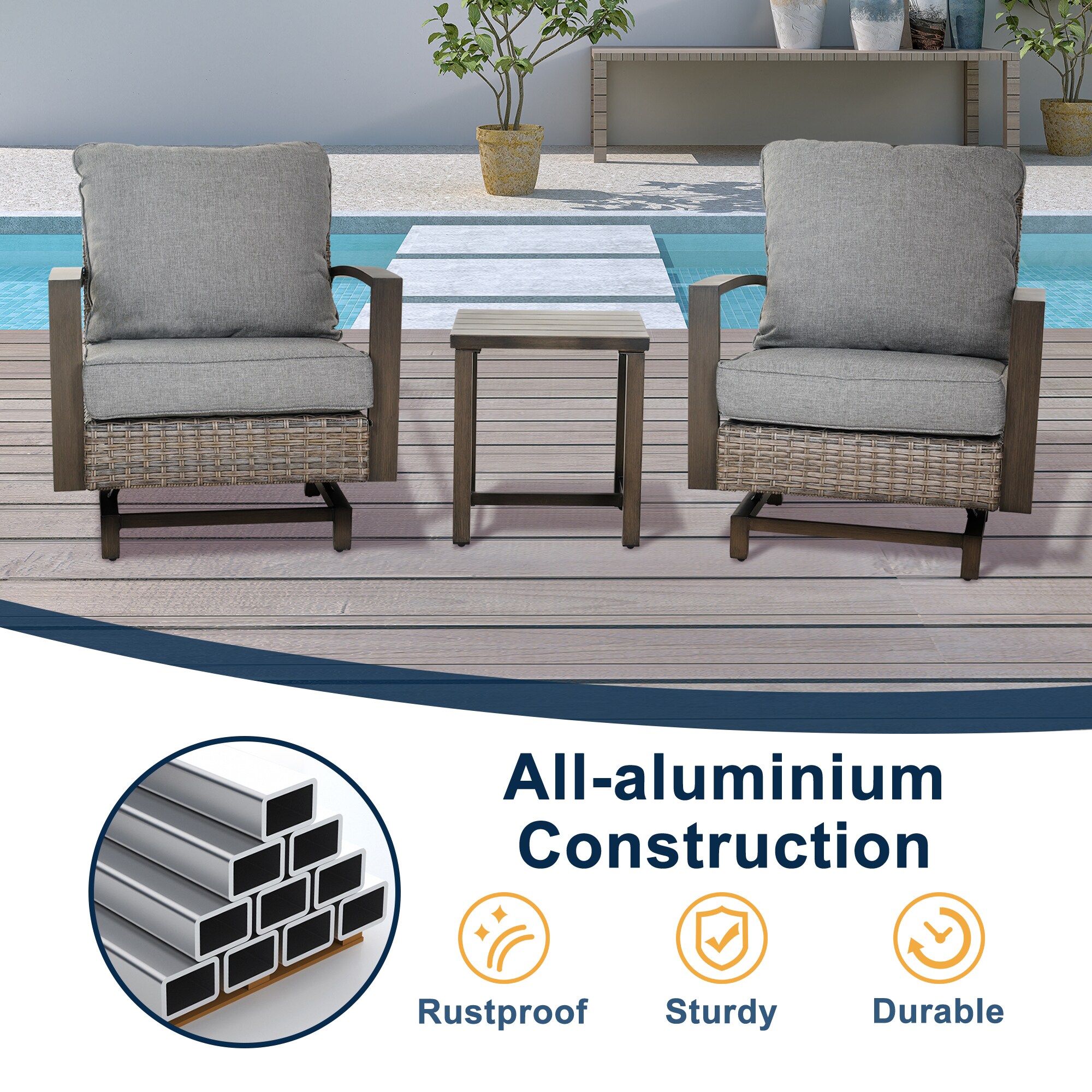 Clihome CL5410100000001 Patio-Conversation-Sets - View #5