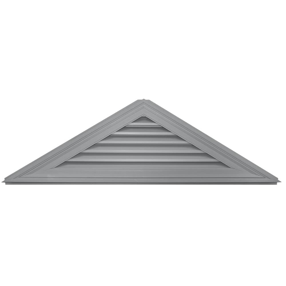 Builders Edge 120140706030 70-in x 20-in Paintable Triangle Vinyl Gable Louver Vent