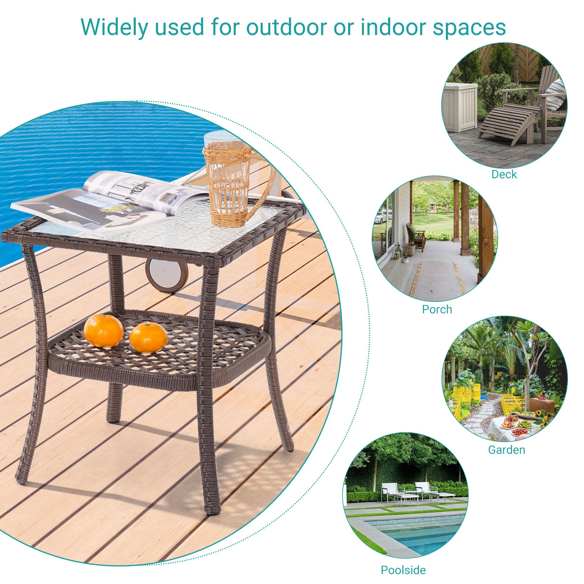 ACEGOSES LW-115T2-BN Patio-Tables - View #9