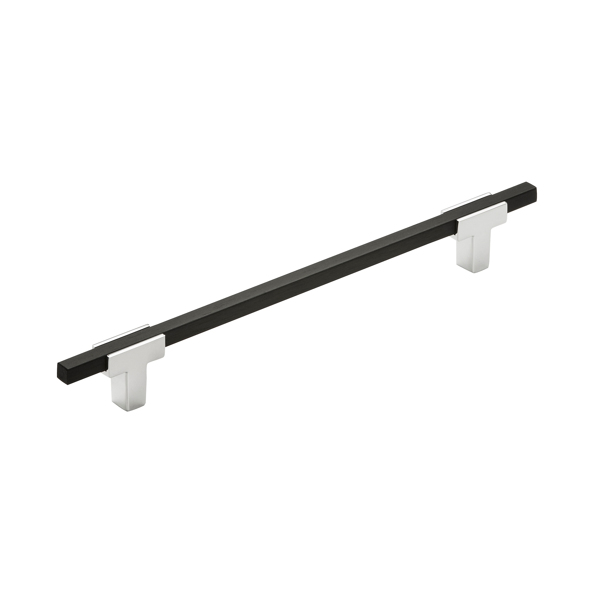 Urbanite 10.25" Matte Black and Chrome Bar Pull