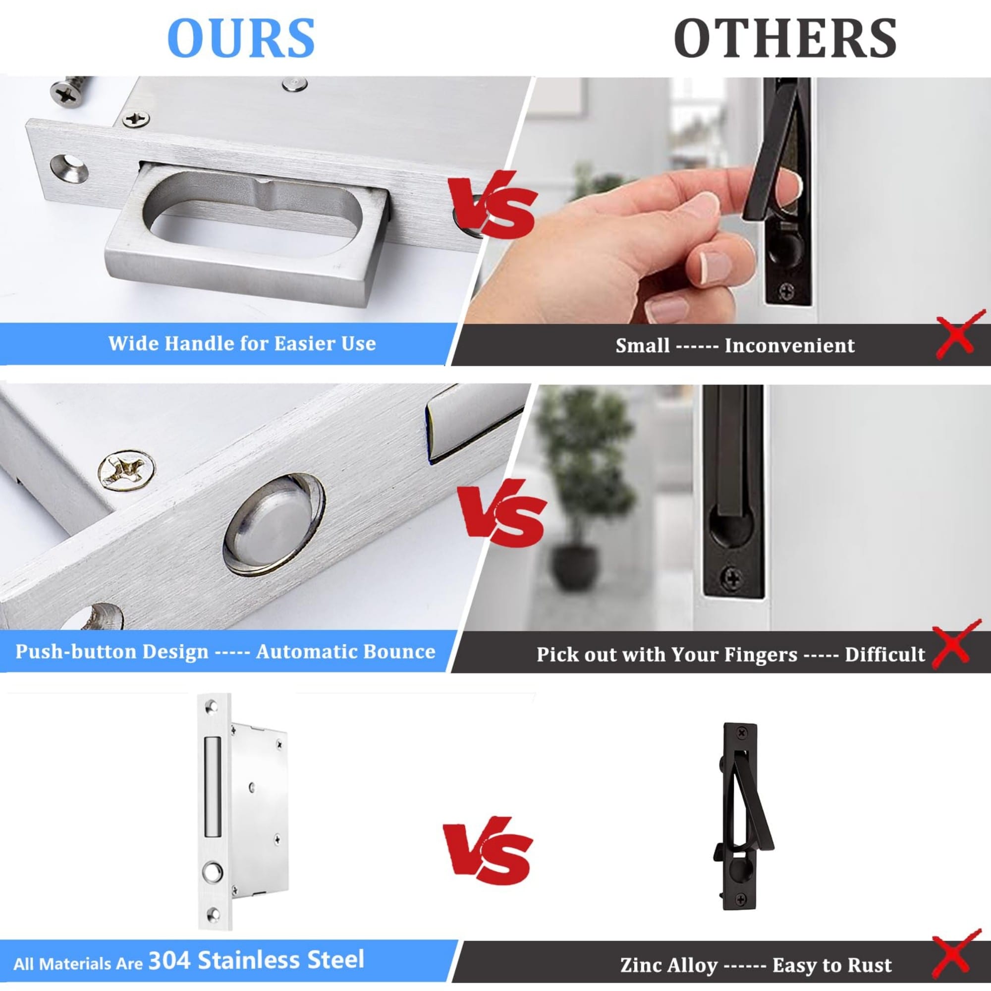 Numhew NHDREW42142 Pocket-Door-Pulls - View #4