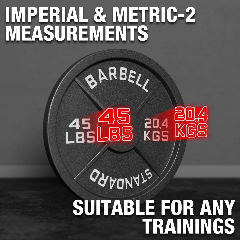 Mikolo WP03-100 Barbells-Weight-Bars-Plates - Thumbnail View #5