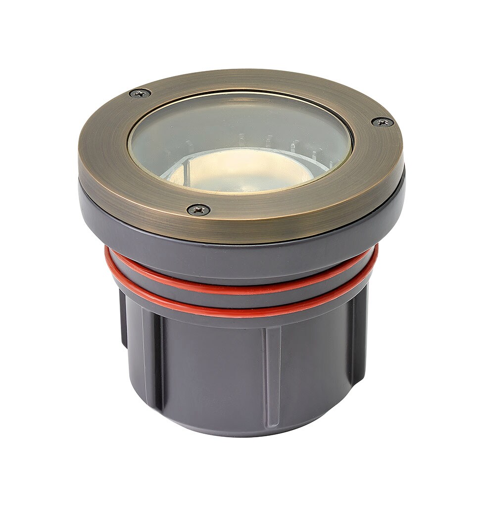 Hinkley 15702MZ-12W27K Hardy Island Lumacore Flat Top 12 -Watt ( 60 W Equivalent ) Matte Bronze Low voltage Hardwired LED Well Light