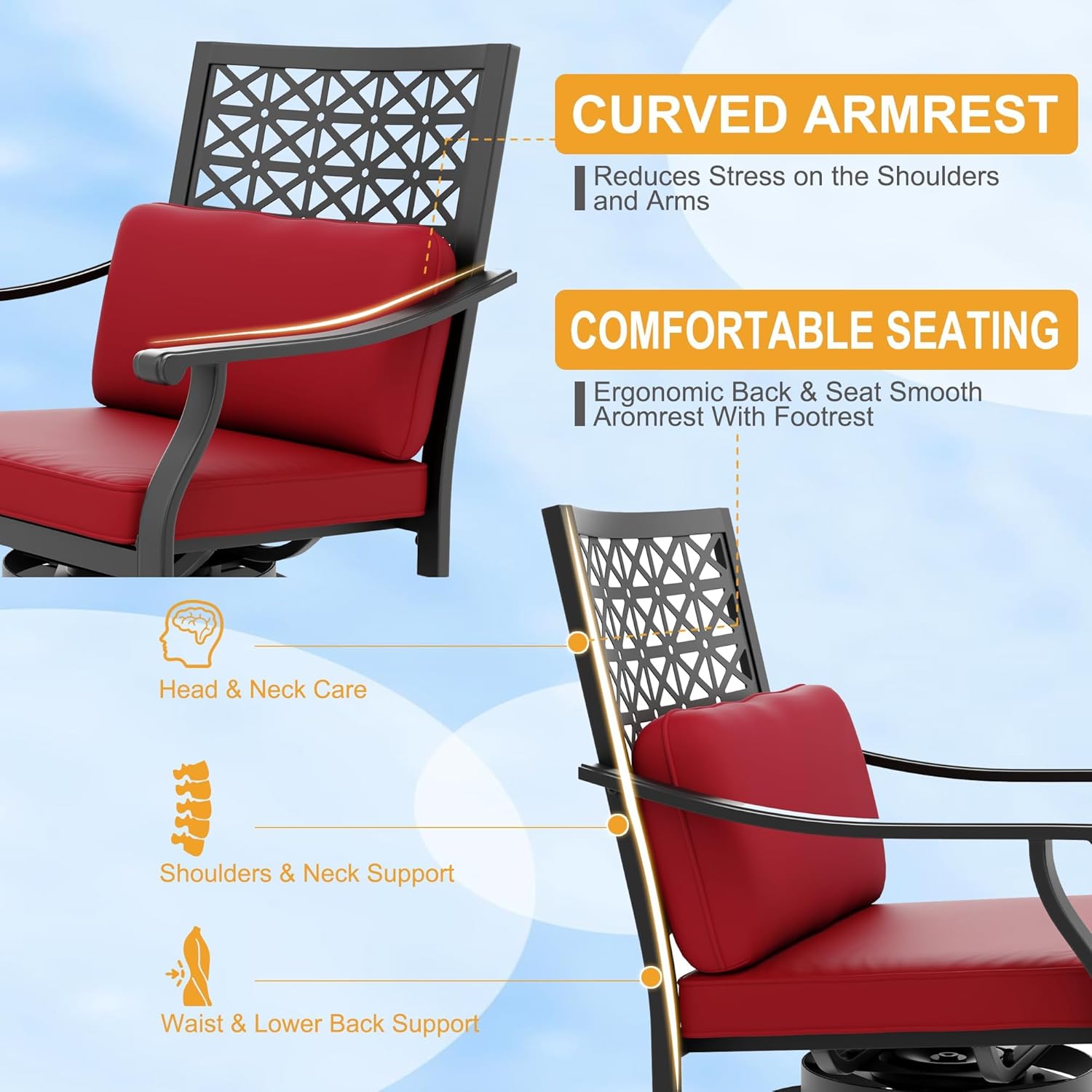 Qeetex DHZ-PPG-334L3YNK Patio-Sofas-Daybeds - View #4