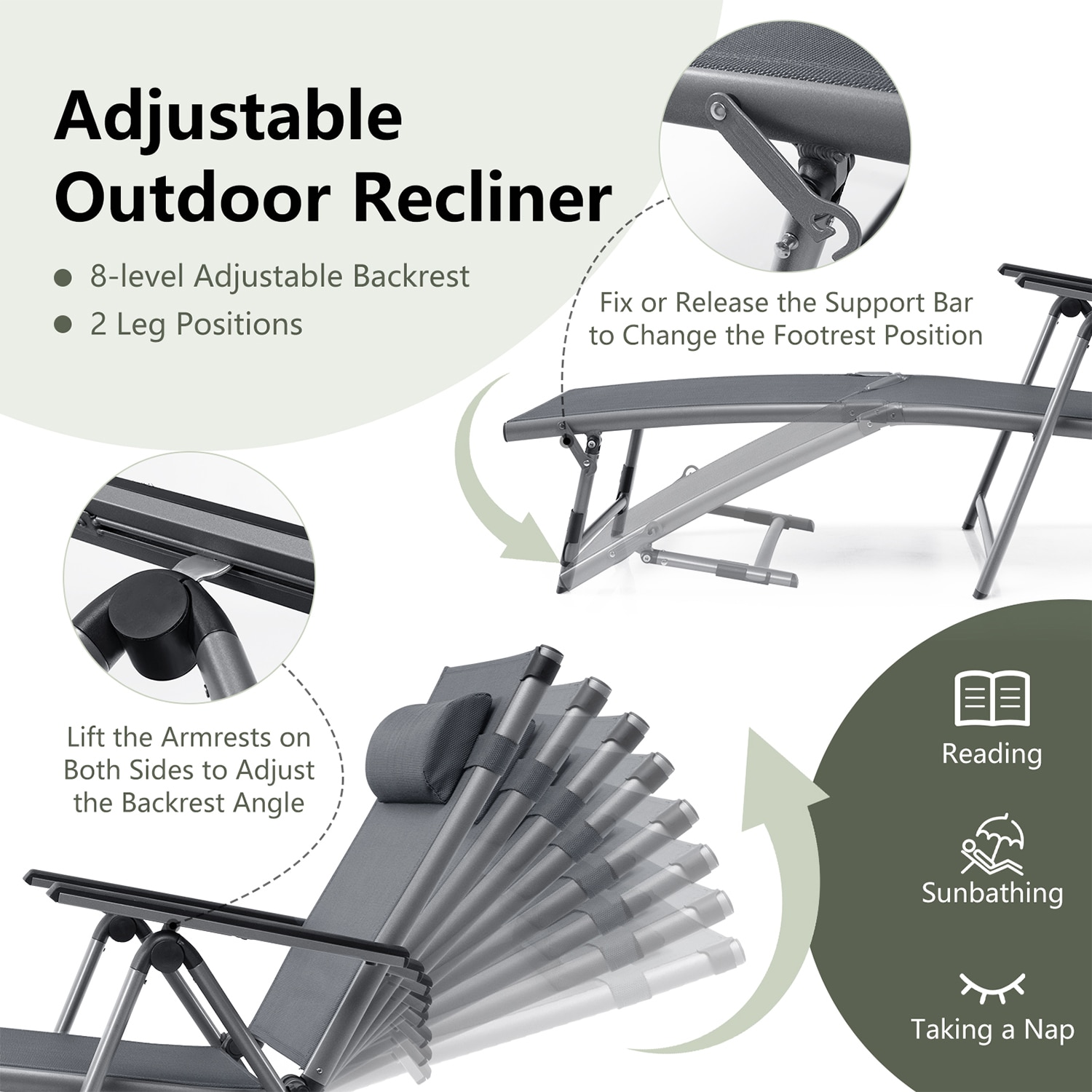 WELLFOR TDZ10399 Patio-Chairs - View #5
