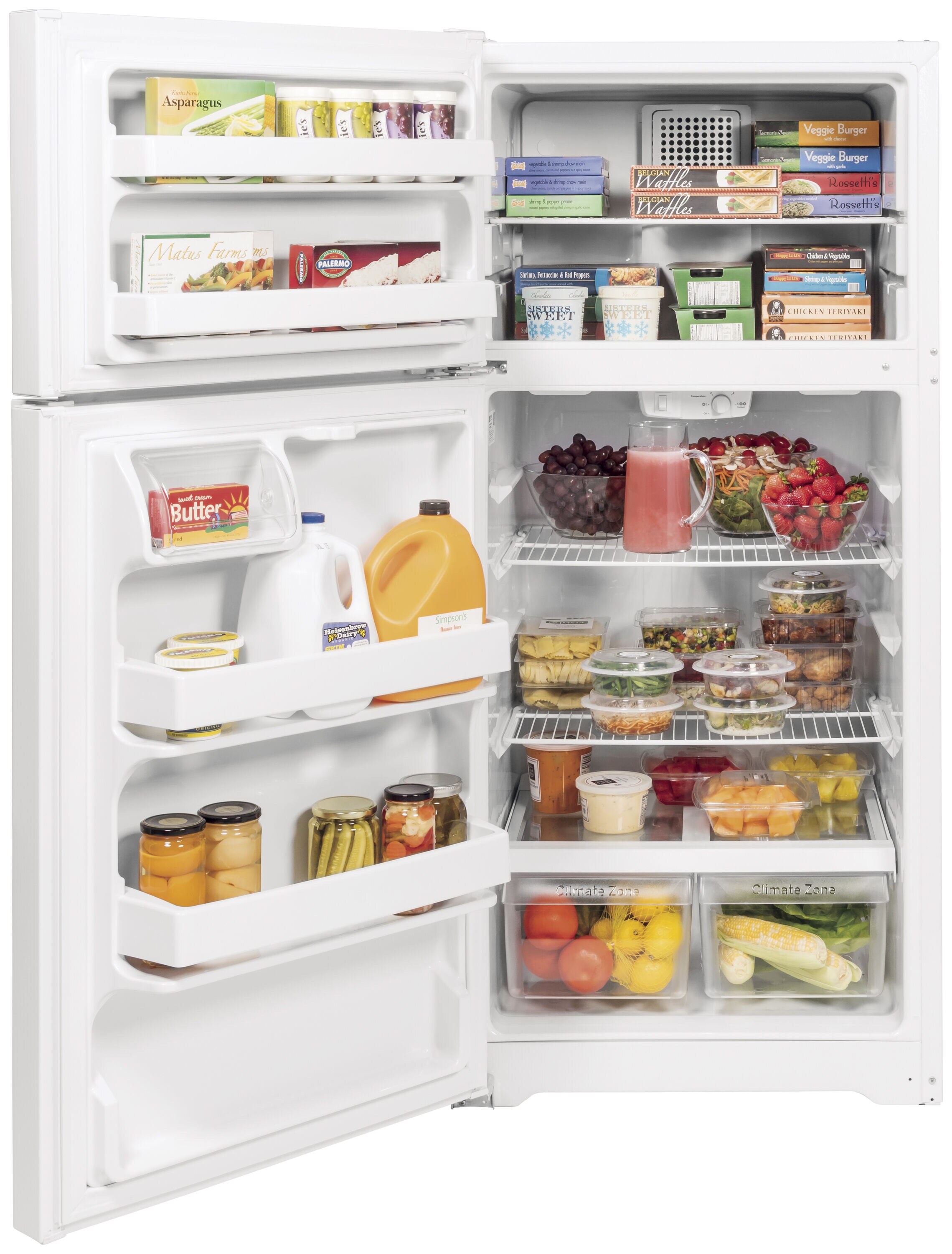 GE 15.6-cu ft Top-Freezer Refrigerator (White) ENERGY STAR at Lowes.com