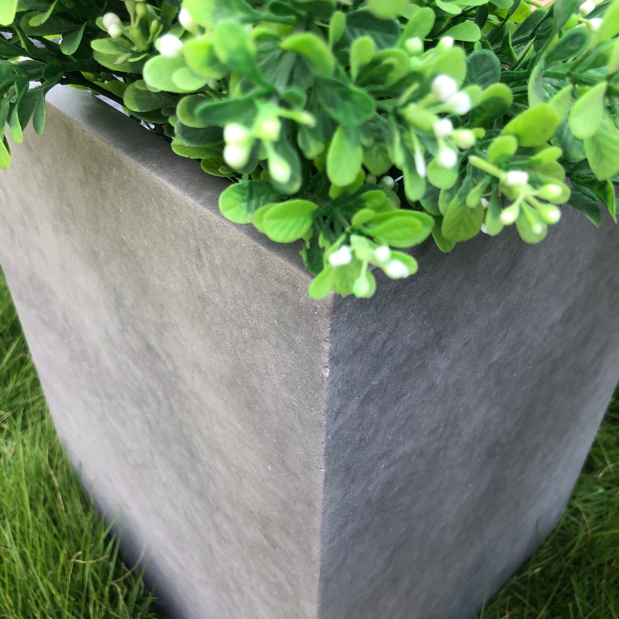 KANTE Square 13-in W x 19-in H Gray Concrete Contemporary/Modern Indoor ...