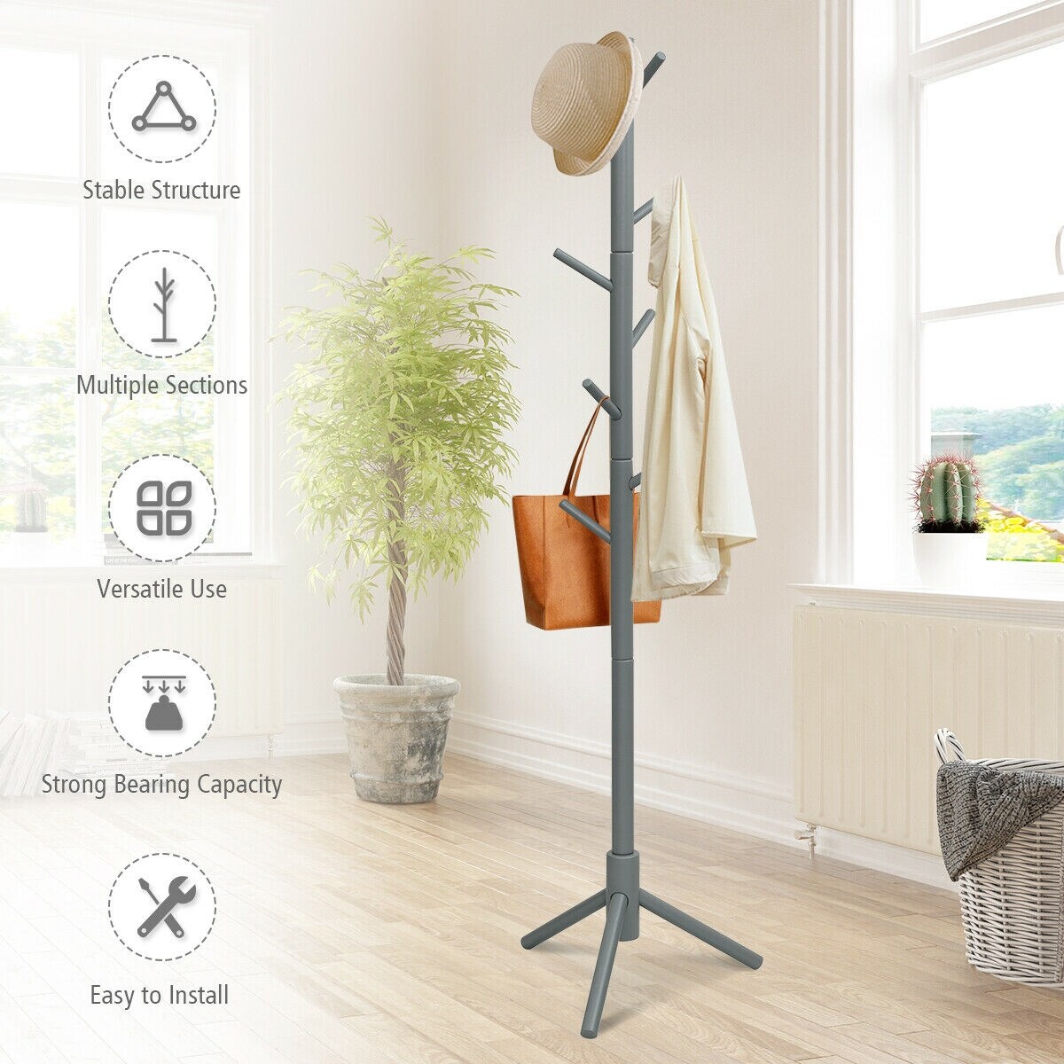Slickblue D-CO-RG51656WH Coatrack-Stands-Pedestals - View #5